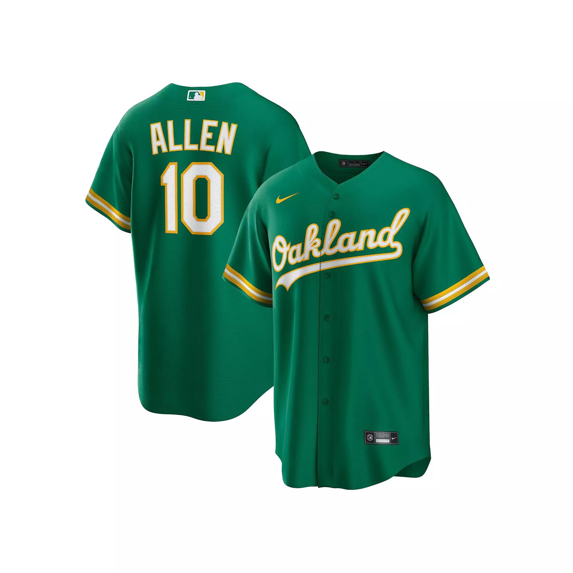 Men's Nike Nick Allen Kelly Green Oakland Athletics Alternate Replica Jersey,  Product Image