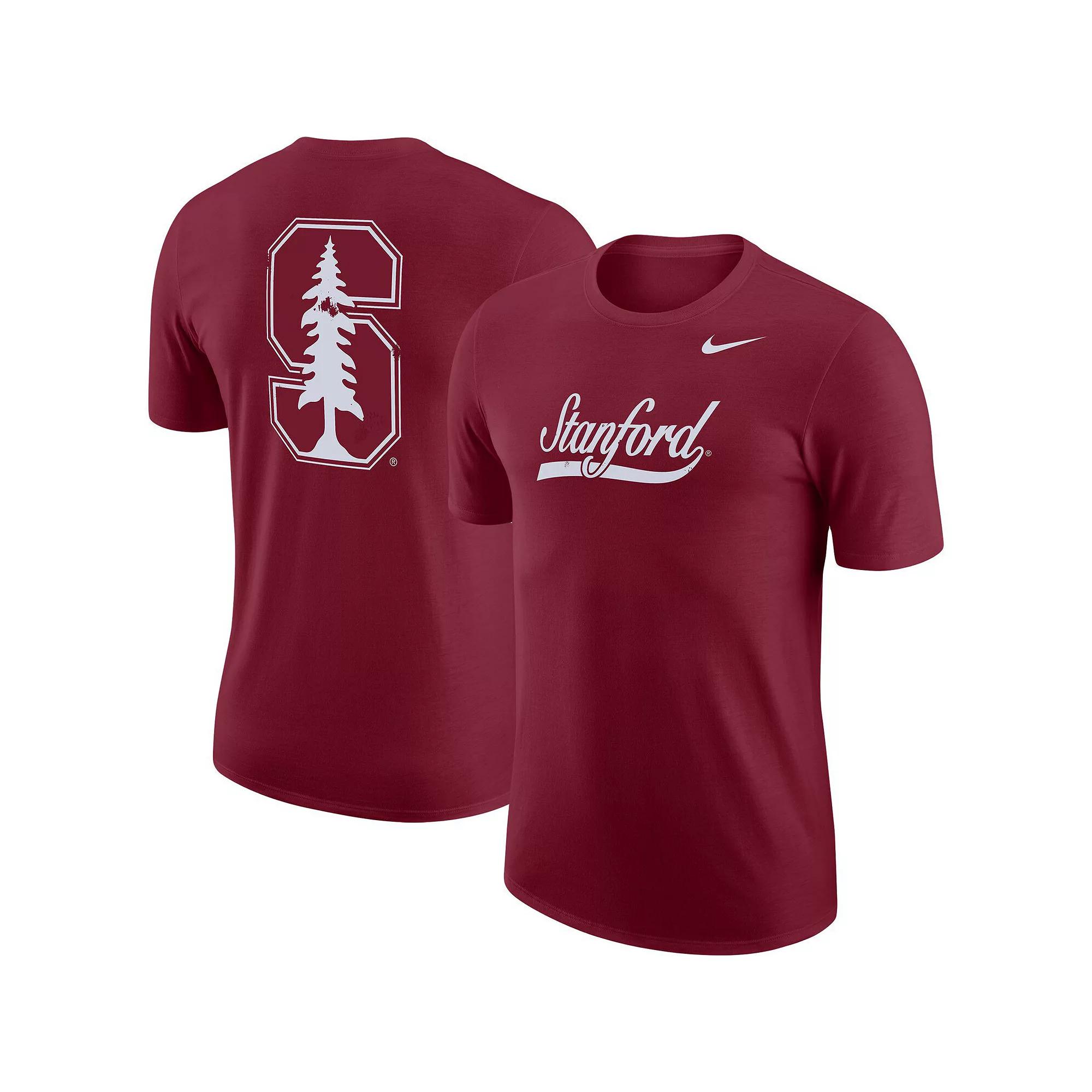 Mens Nike Cardinal Stanford Cardinal Distressed Print Cotton Vault T-Shirt Product Image