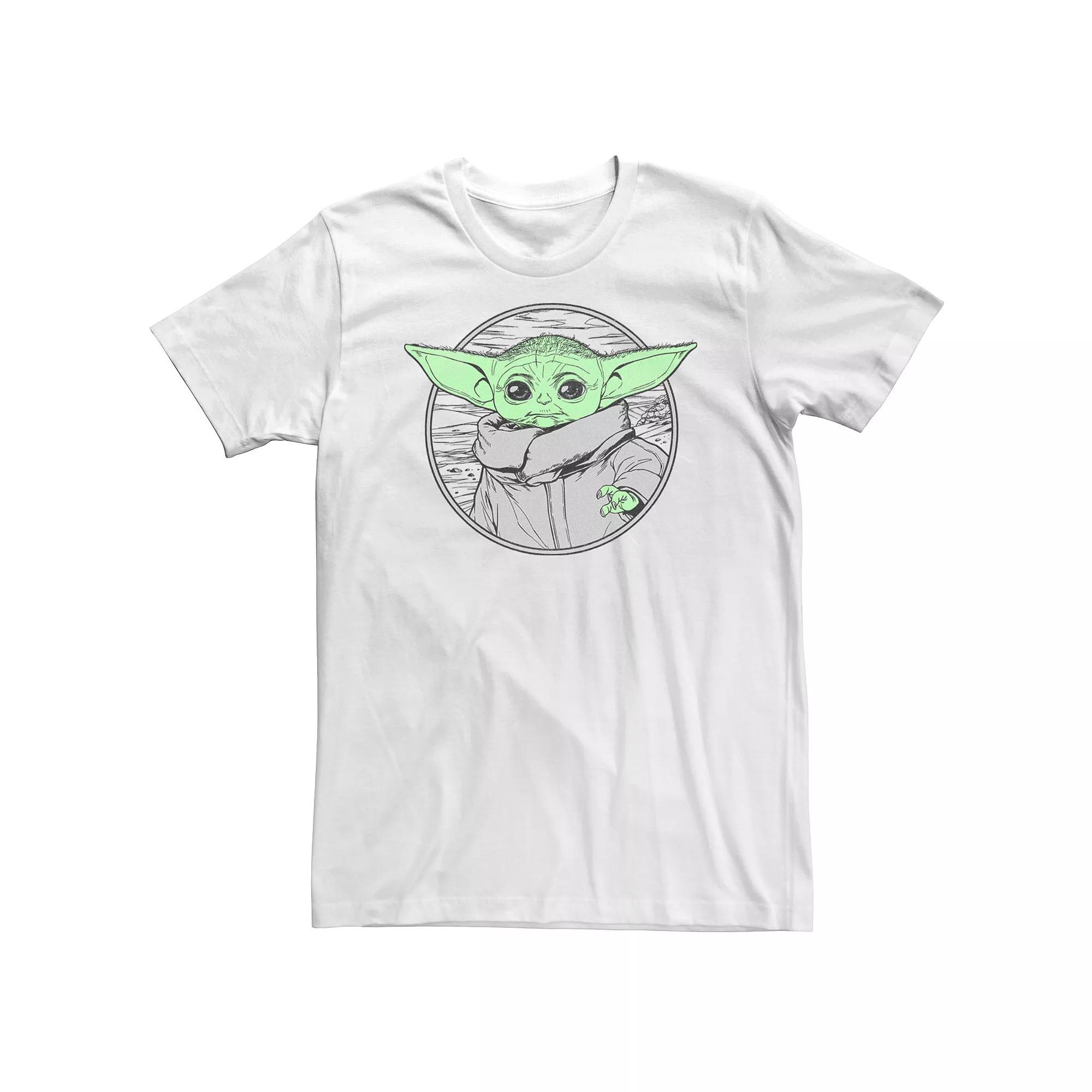 Big & Tall Star Wars: The Mandalorian Grogu The Force Circle Fill Tee, Men's,  Product Image
