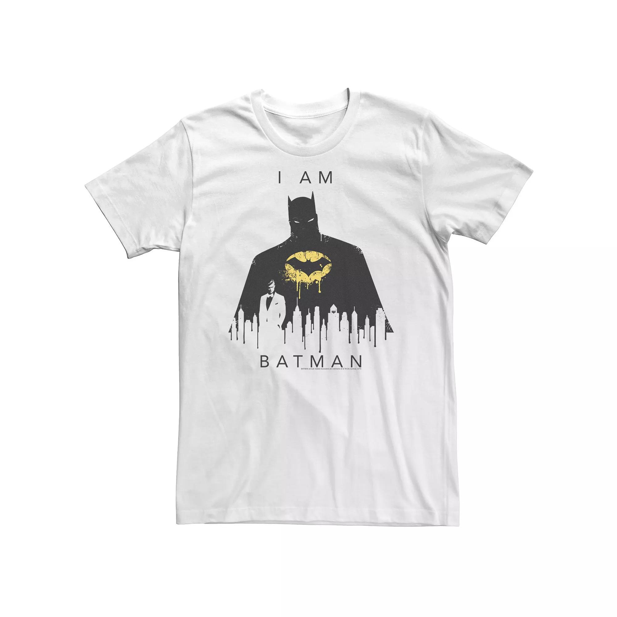 Big & Tall DC Comics "I Am Batman" Skyline Poster Tee, Men's,  Product Image