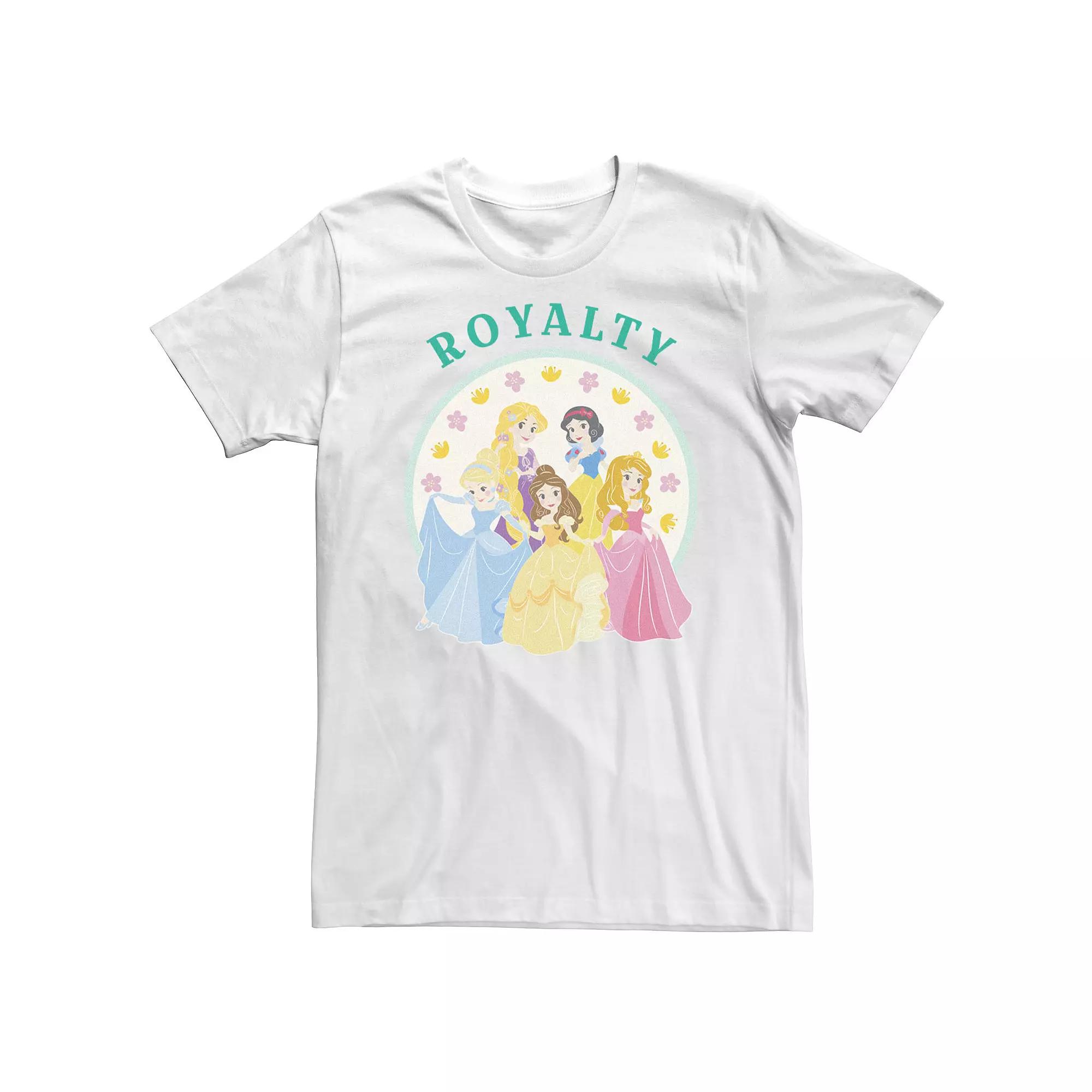 Big & Tall Disney Princess Cute Royalty Tee, Men's, Size: 3XL, White Product Image