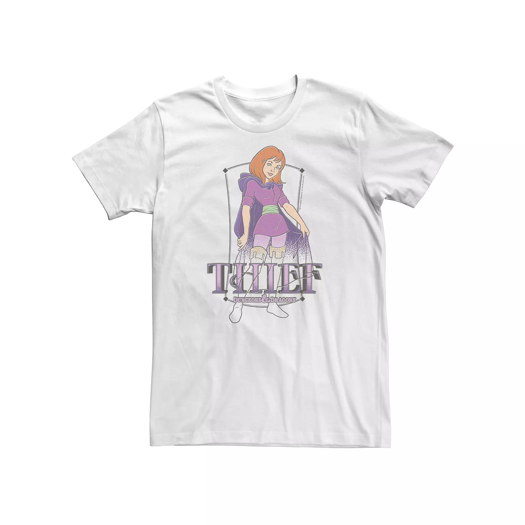 Big & Tall Dungeons & Dragons Thief Portrait Tee, Men's, Size: 3XL, White Product Image