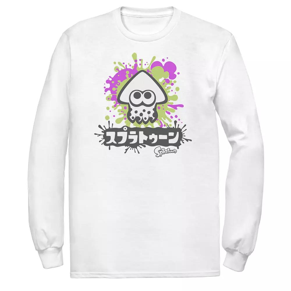 Big & Tall Splatoon Kanji Style Tee, Mens Athletic Grey Product Image