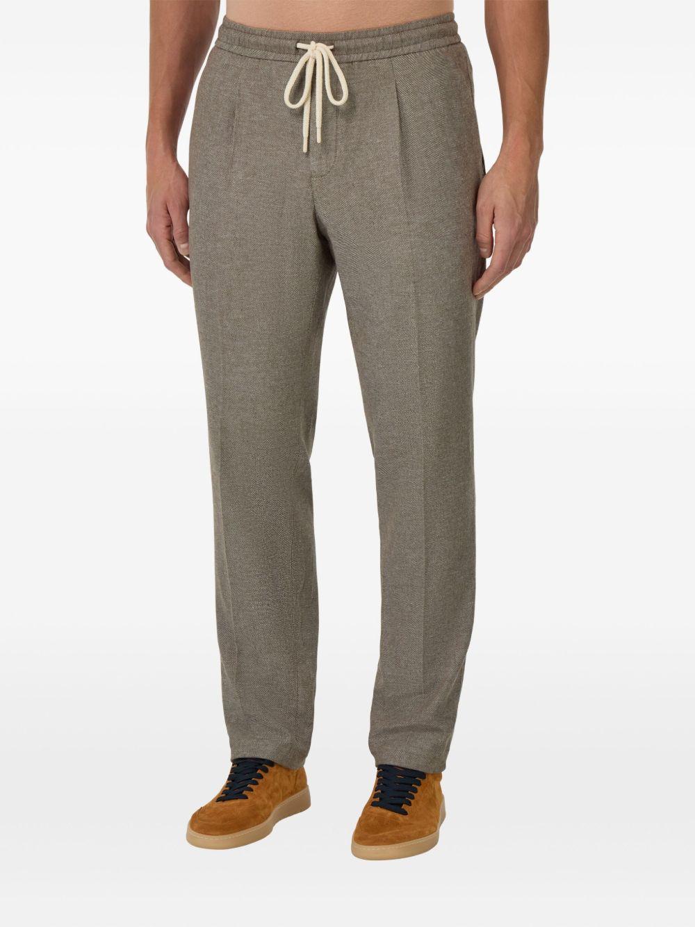 City drawstring pleated trousers Product Image