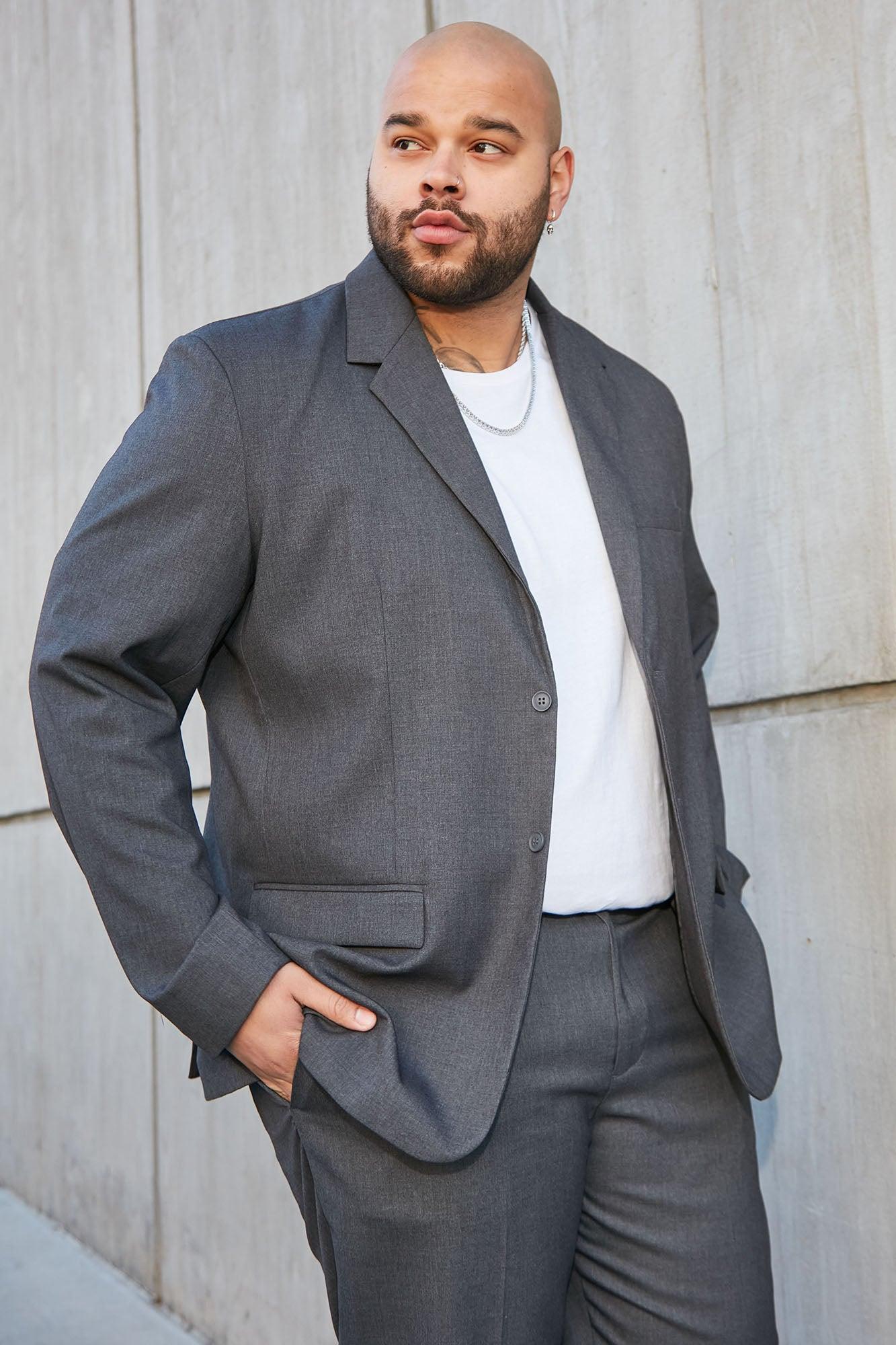 The Modern Stretch Suit Jacket - Charcoal Product Image