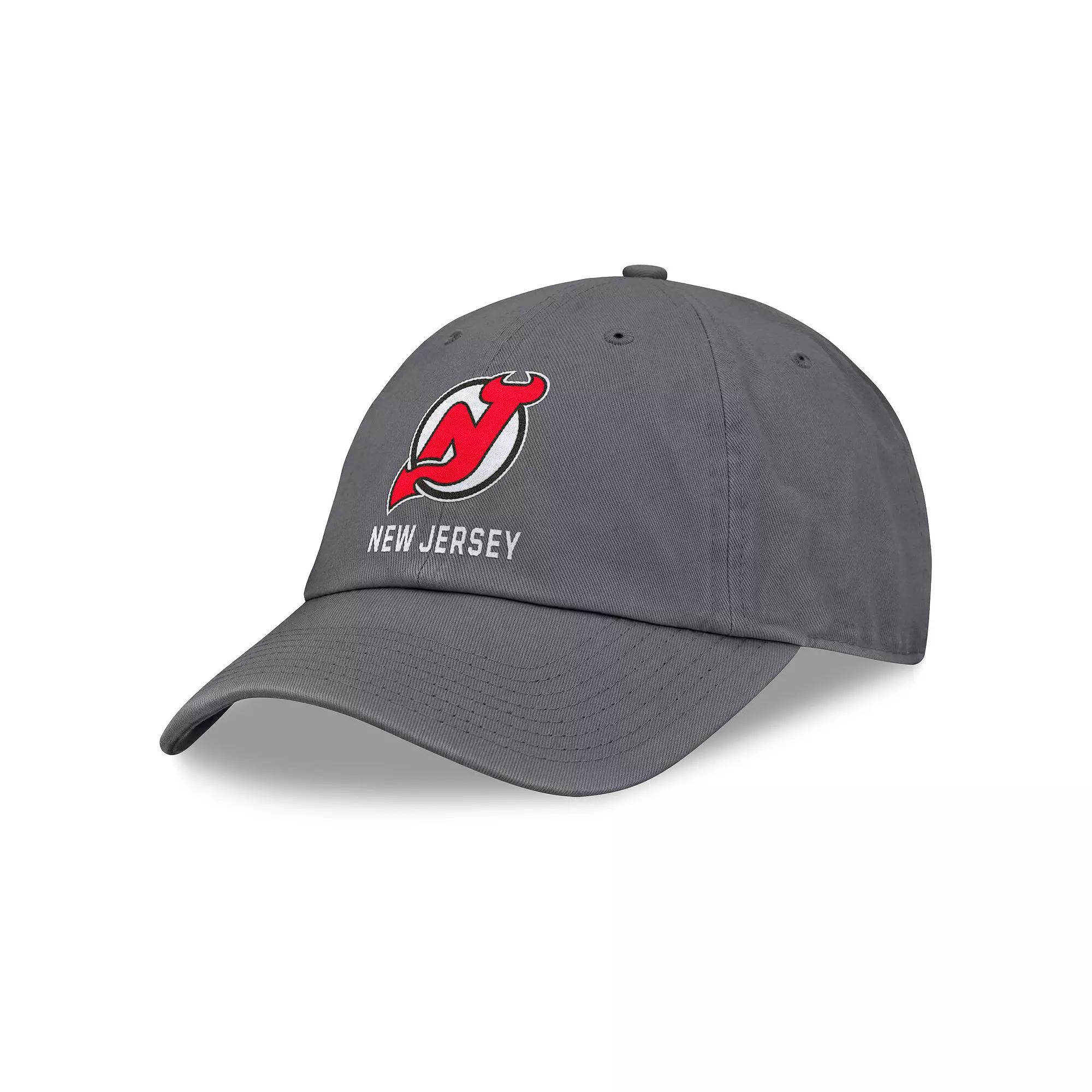 Men's Fanatics Charcoal New Jersey Devils Washed Adjustable Hat, Nhl Charco Product Image