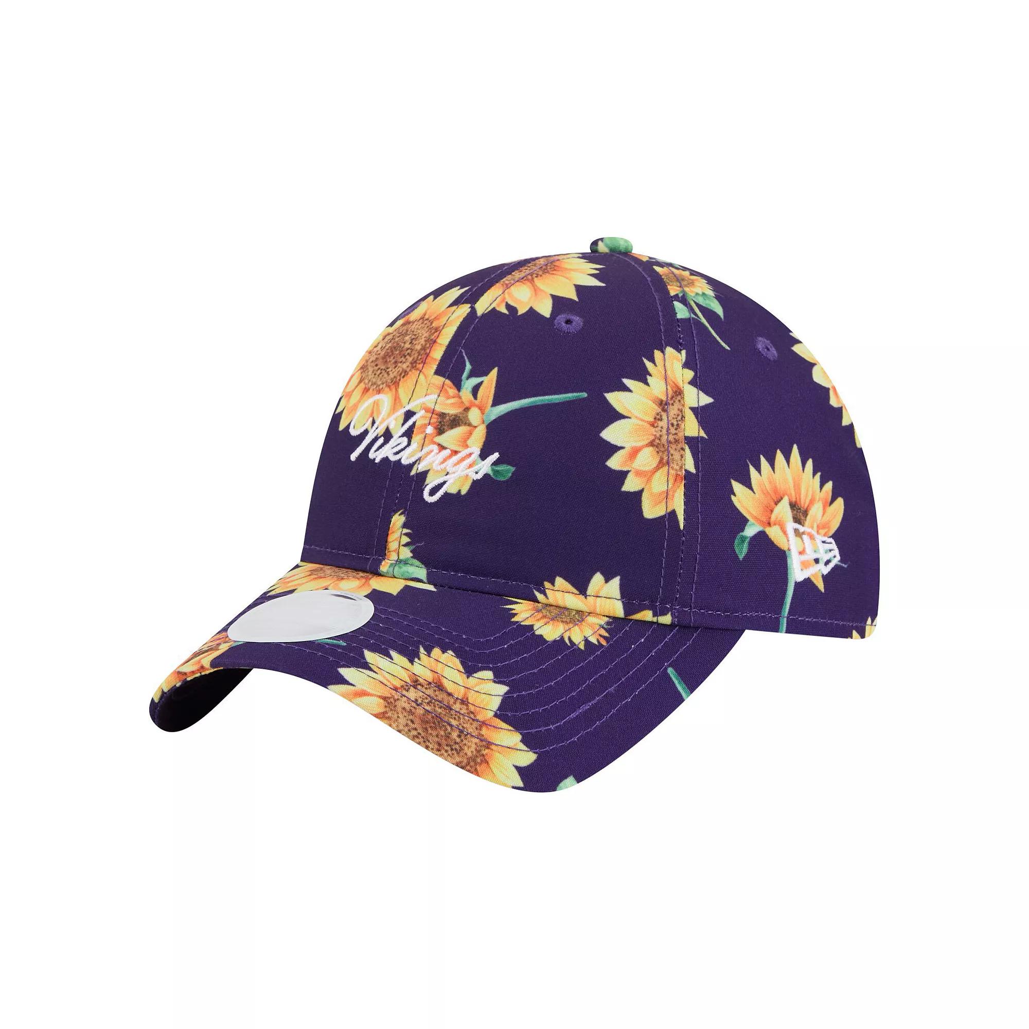 Women's New Era Purple Minnesota Vikings Adventure Sunflower 9TWENTY Adjustable Hat Product Image