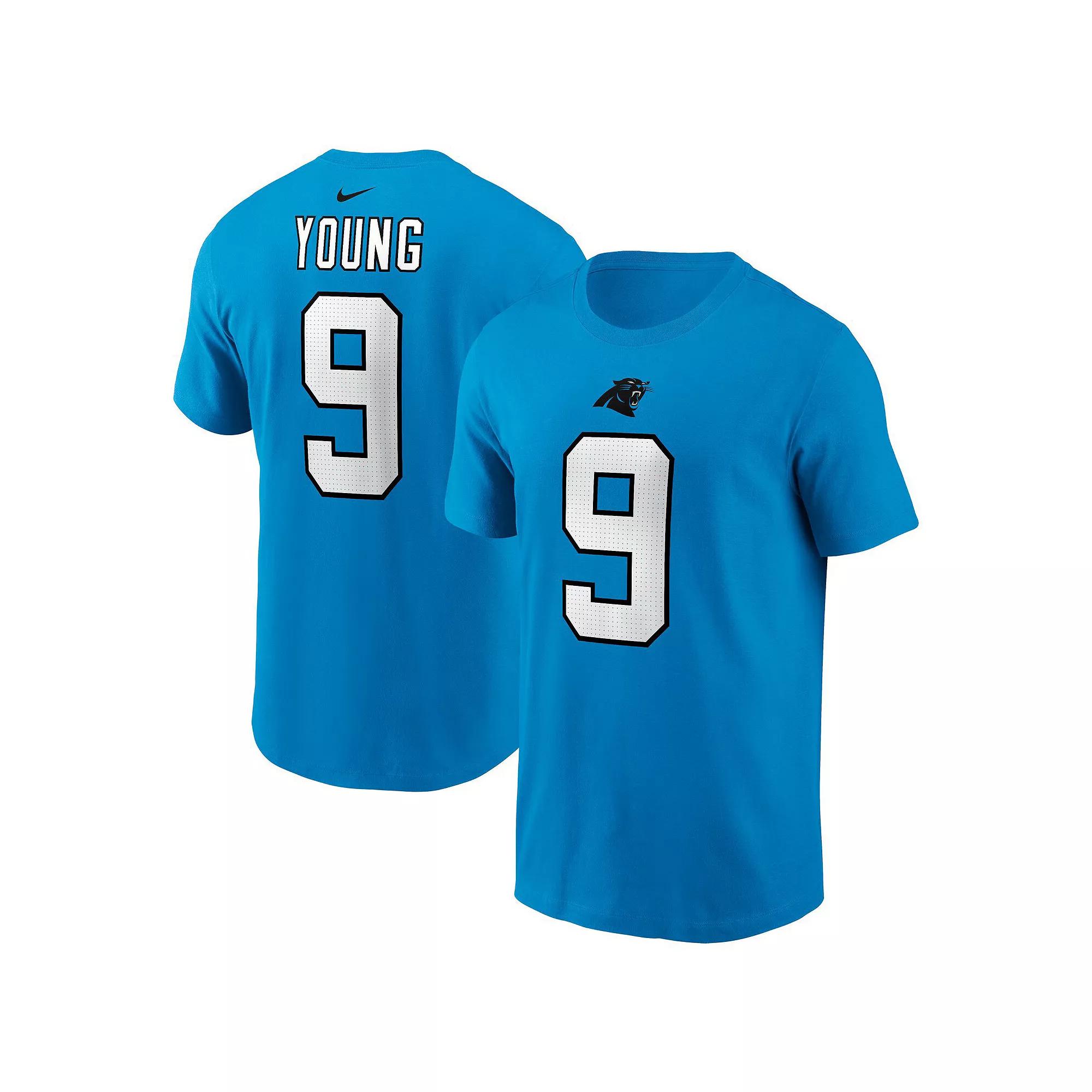 Men's Nike Bryce Young Blue Carolina Panthers 2023 NFL Draft First Round Pick Player Name & Number T-Shirt, Size: 2XL Product Image