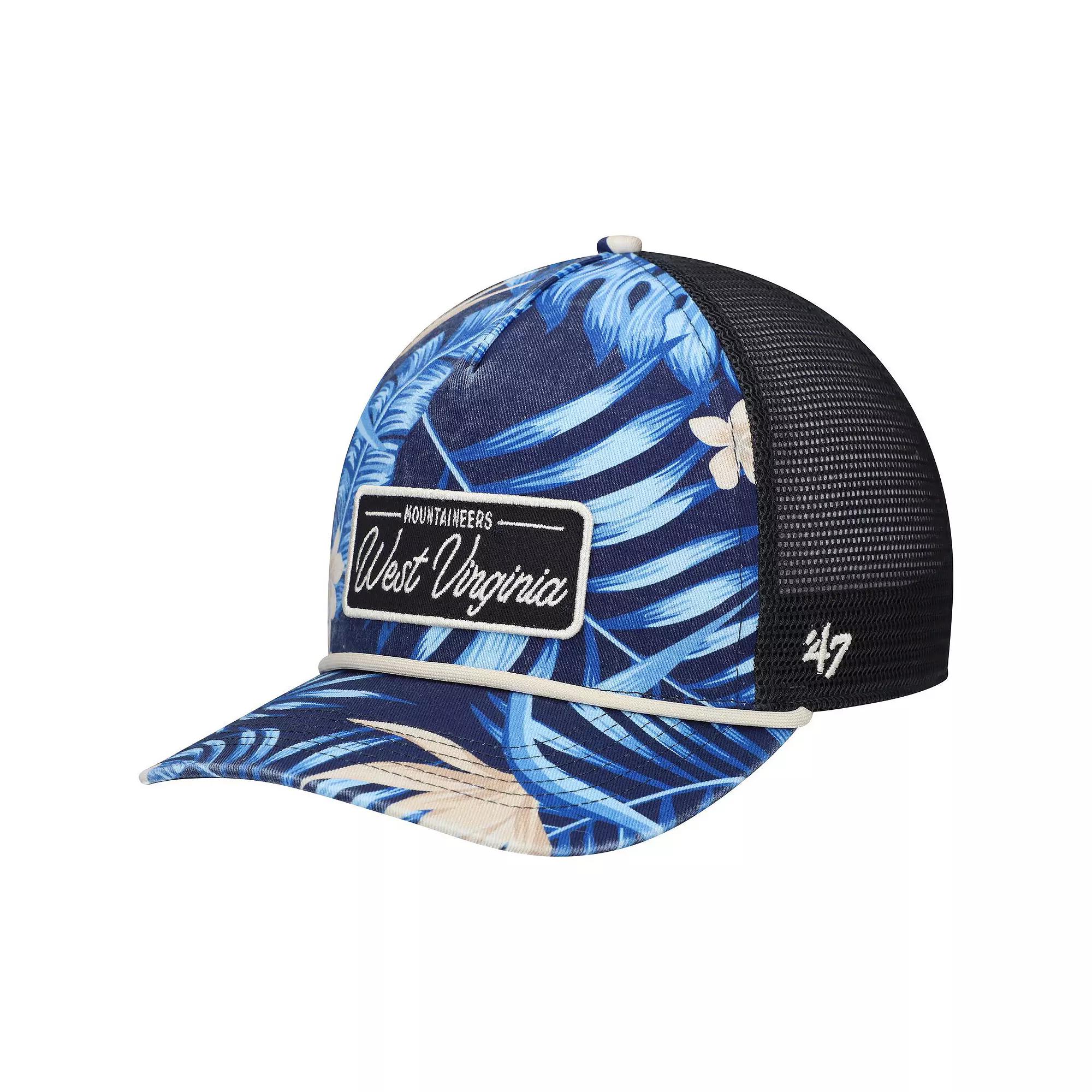 Men's '47 Navy West Virginia Mountaineers Tropicalia Hitch Adjustable Hat, Blue Product Image