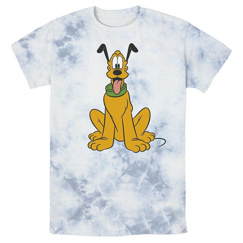 Men's Disney Mickey Mouse Pluto The Dog Portrait Wash Tee,  Product Image