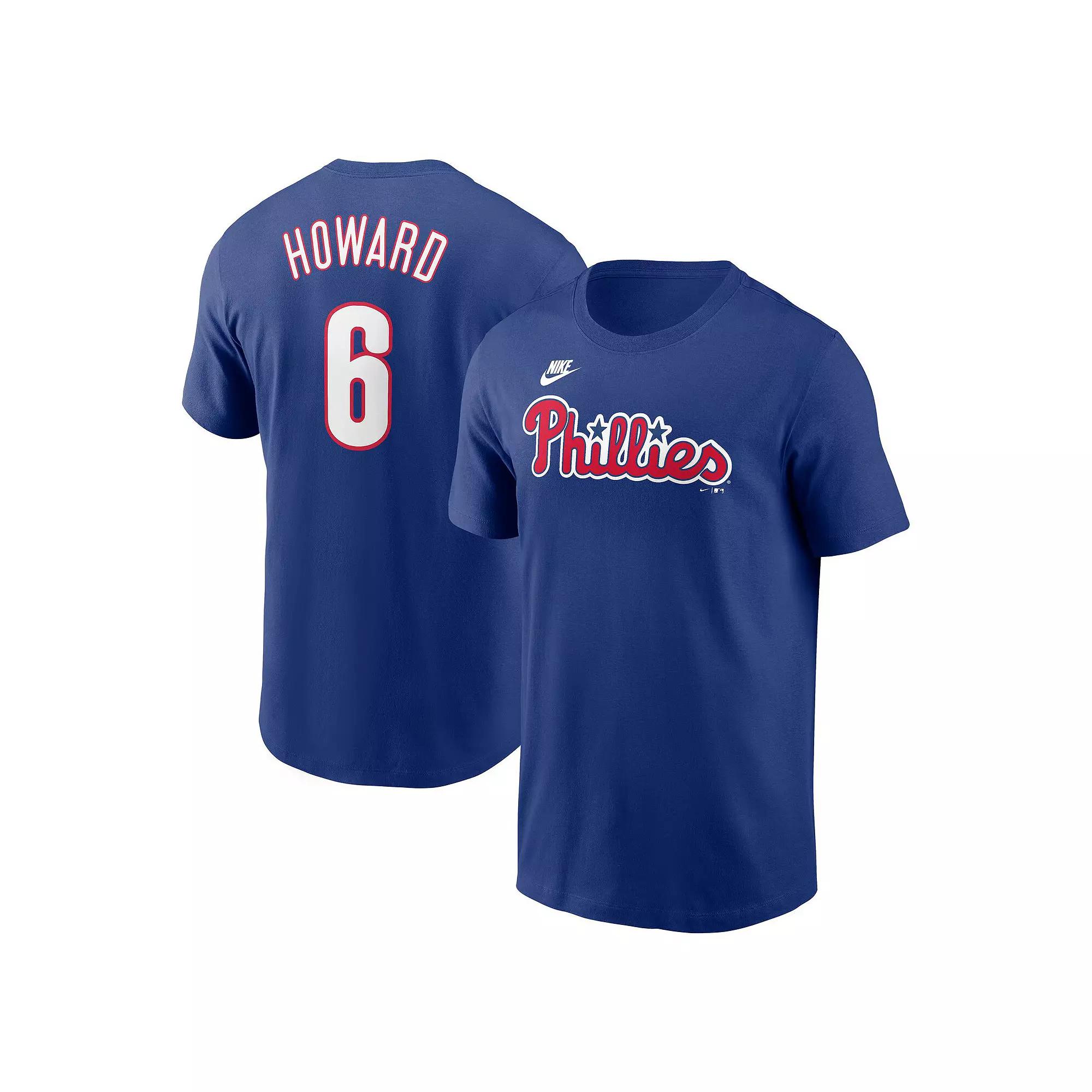 Men's Nike J.T. Realmuto Red Philadelphia Phillies Fuse Name & Number T-Shirt,  Product Image