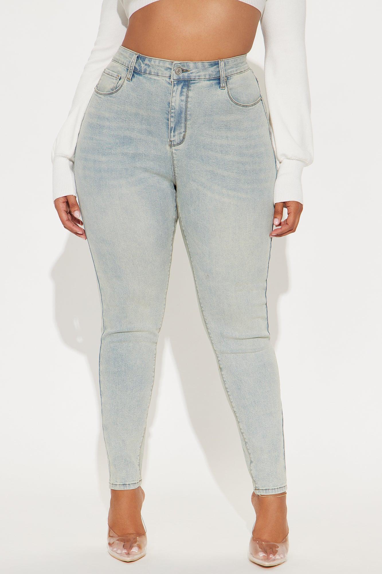 Aria Sculpting Skinny Jeans - Light Wash Product Image