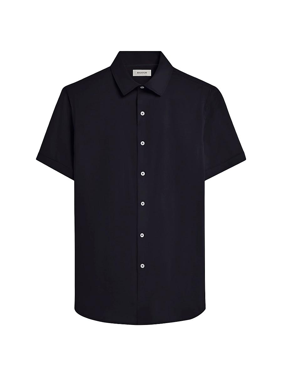 Mens Miles Stretch Cotton Button-Front Shirt Product Image
