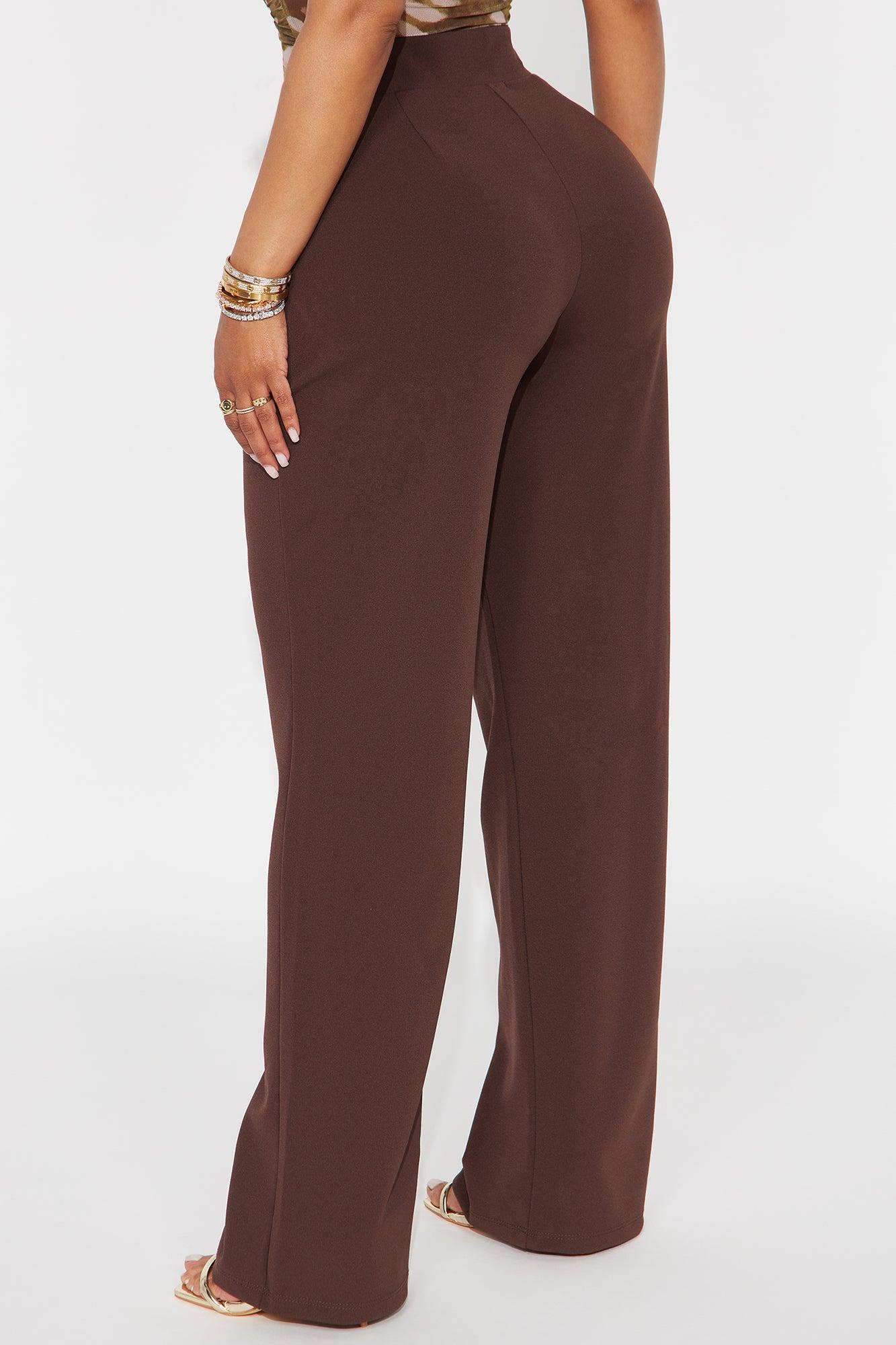 Celine Aria Wide Leg Pants - Chocolate Female Product Image