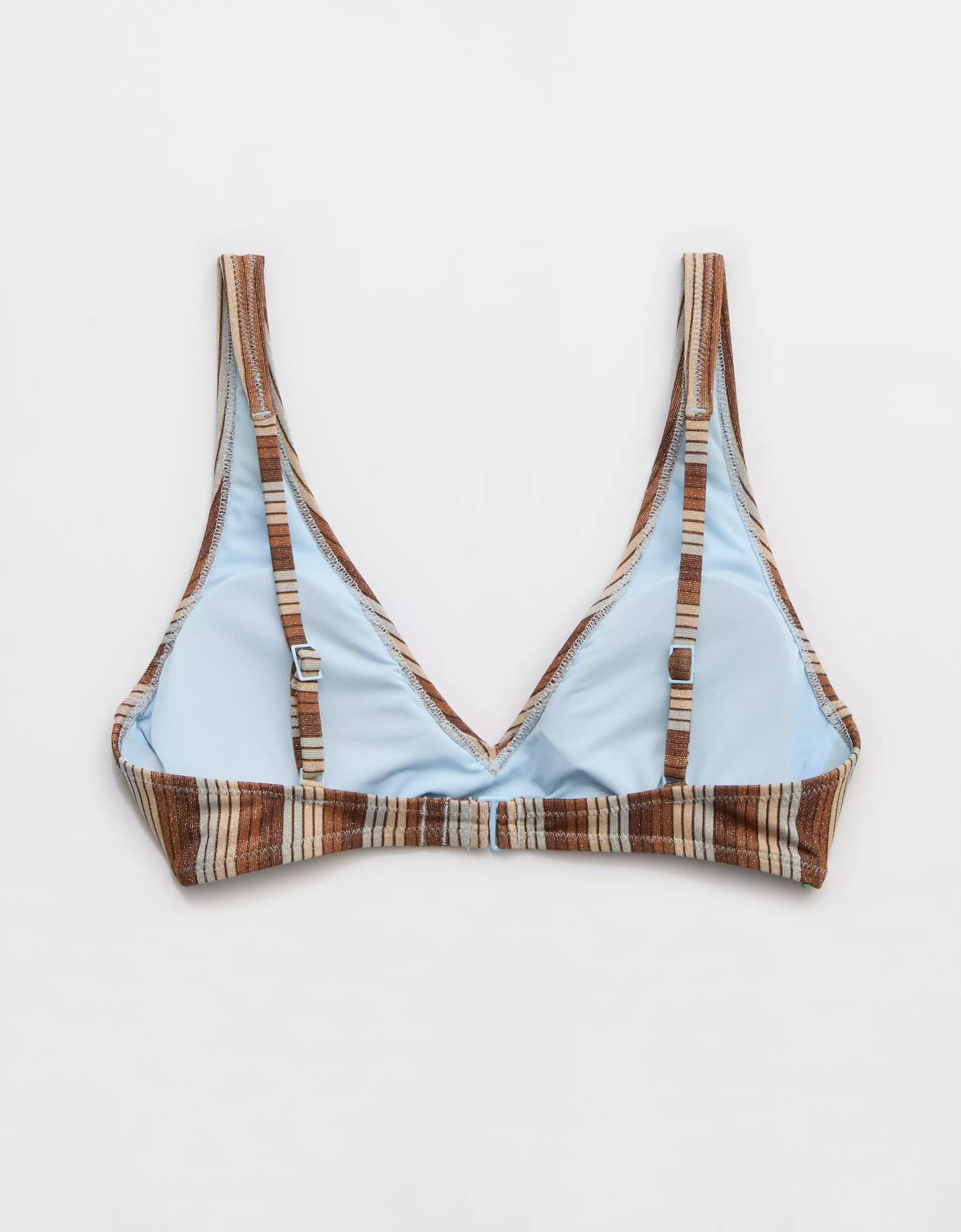 Aerie Sparkle Wide Strap Voop Bikini Top Product Image