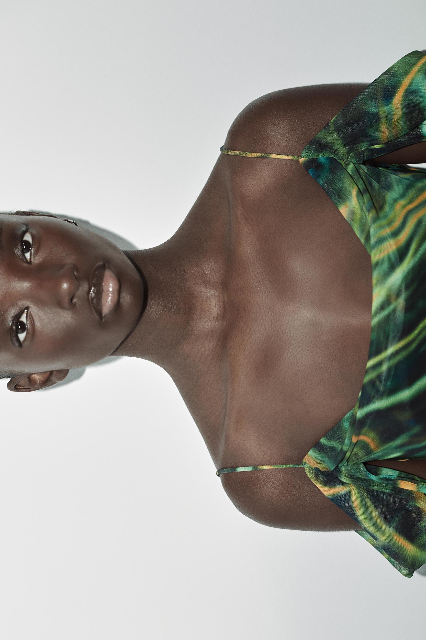 PRINTED TULLE DRESS Product Image