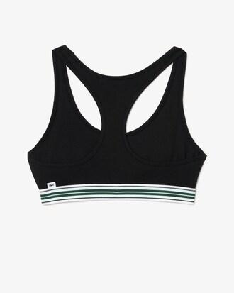 Contrast Band Stretch Cotton Bralette Product Image