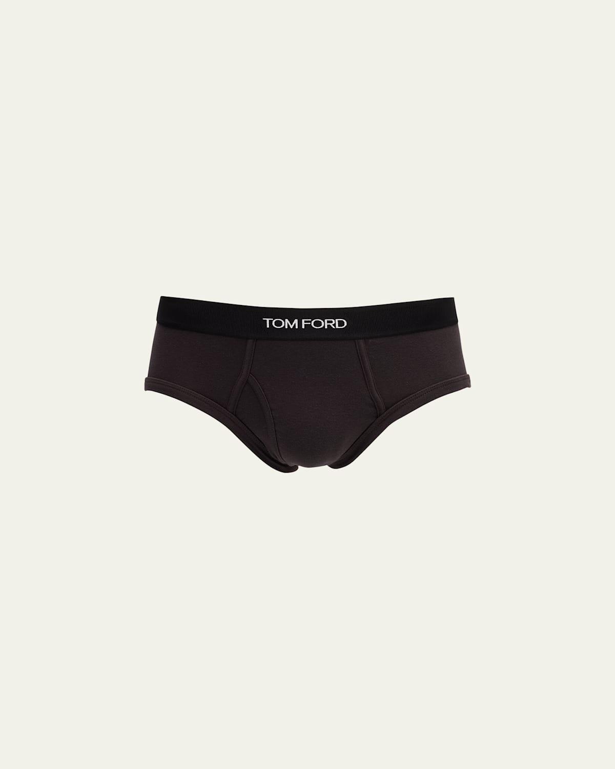 Mens Jacquard Logo Cotton Briefs Product Image