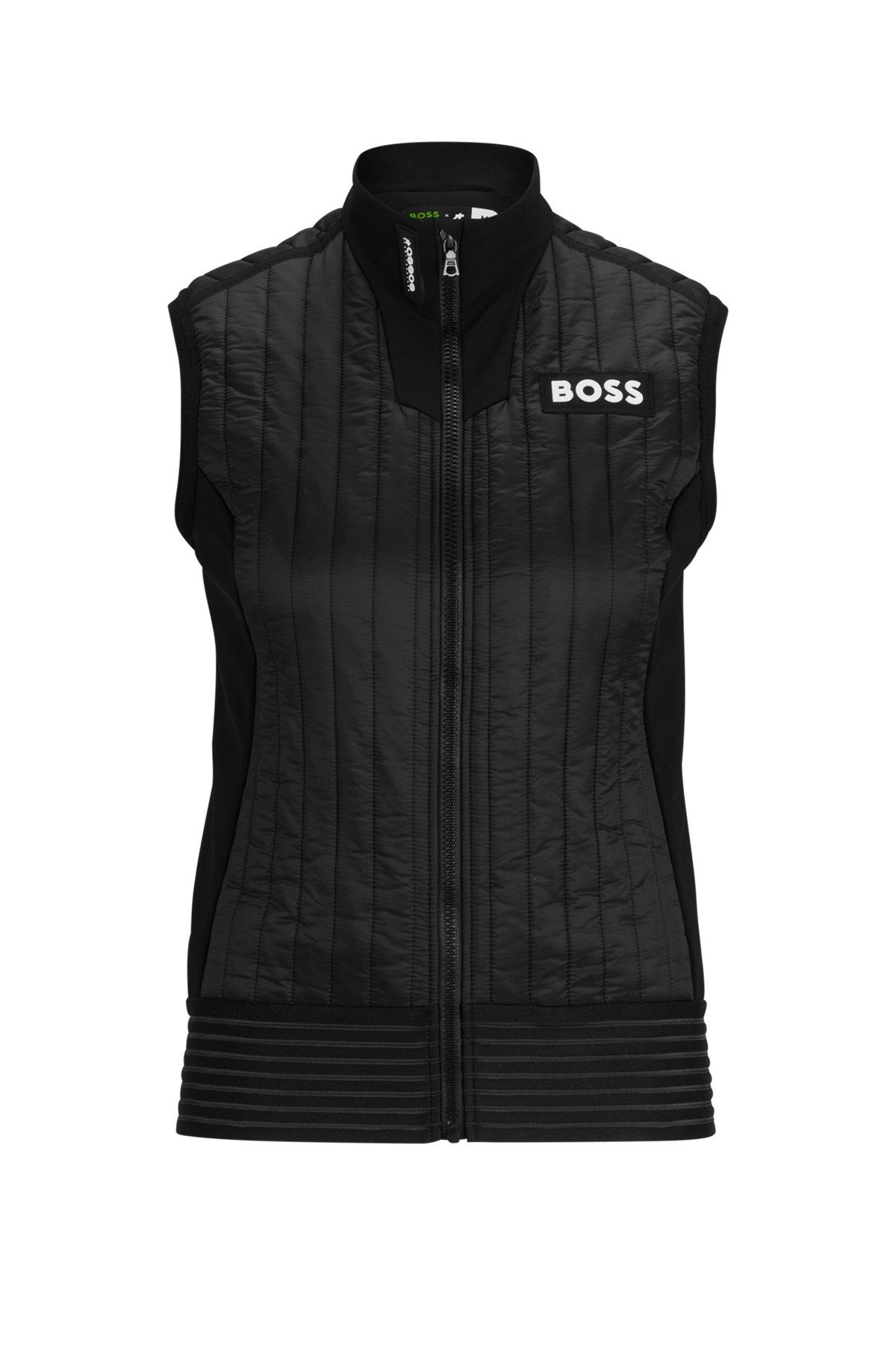 BOSS - BOSS x ASSOS insulated gilet in water-repellent material - Black Product Image