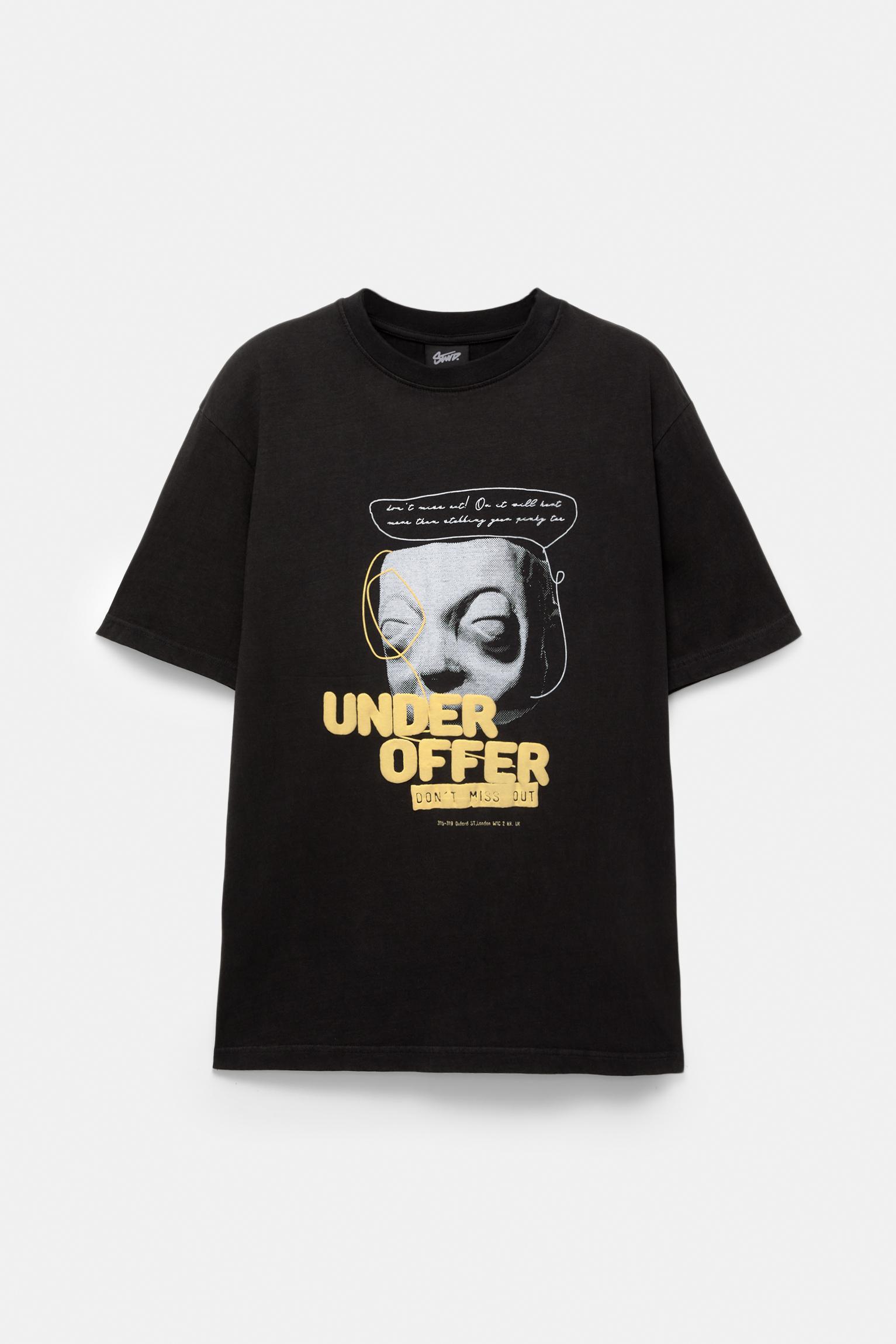 STWD T-shirt with raised slogan Product Image