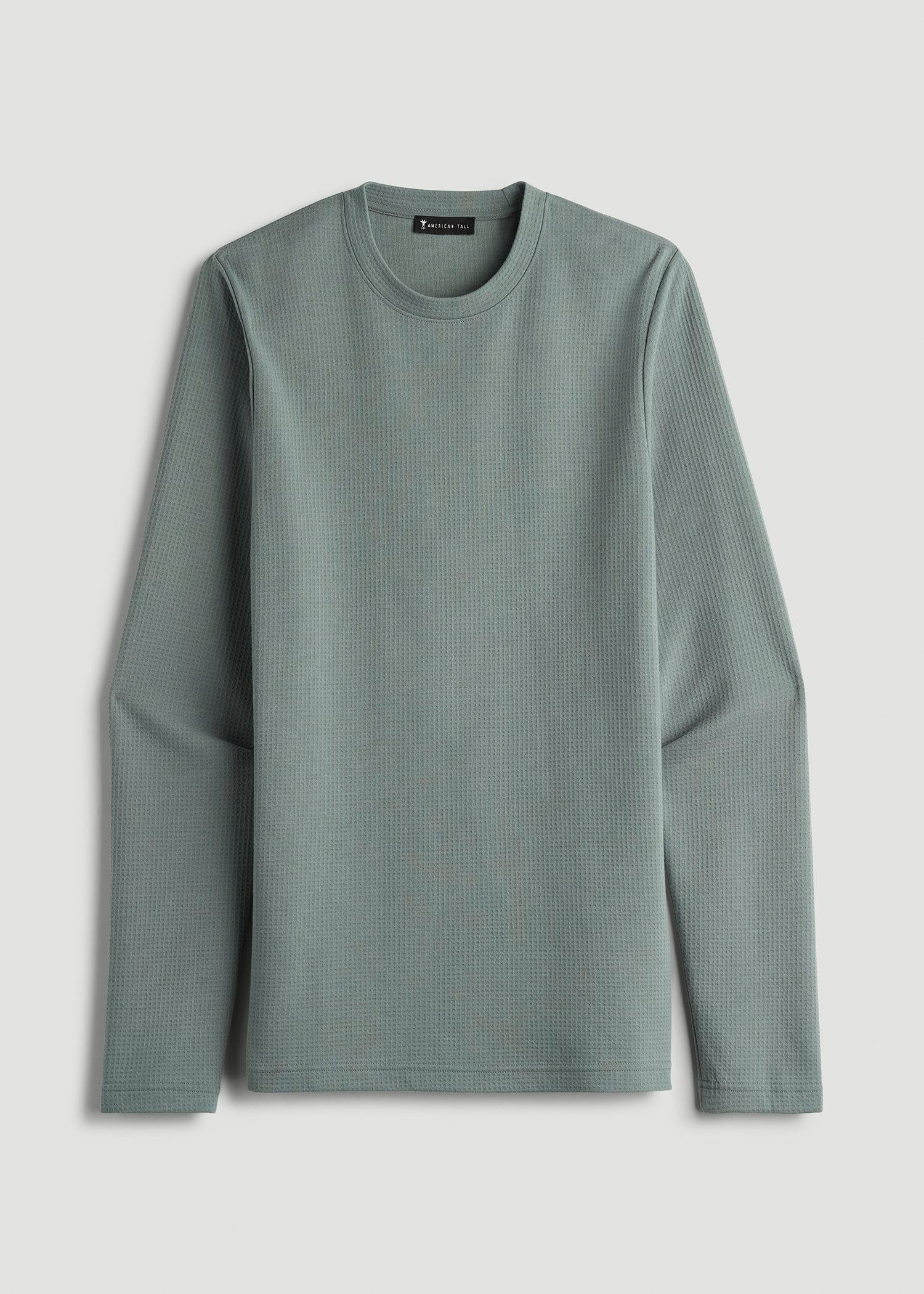 Cloud Knit Waffle Long Sleeve for Tall Men in Trooper Male Product Image
