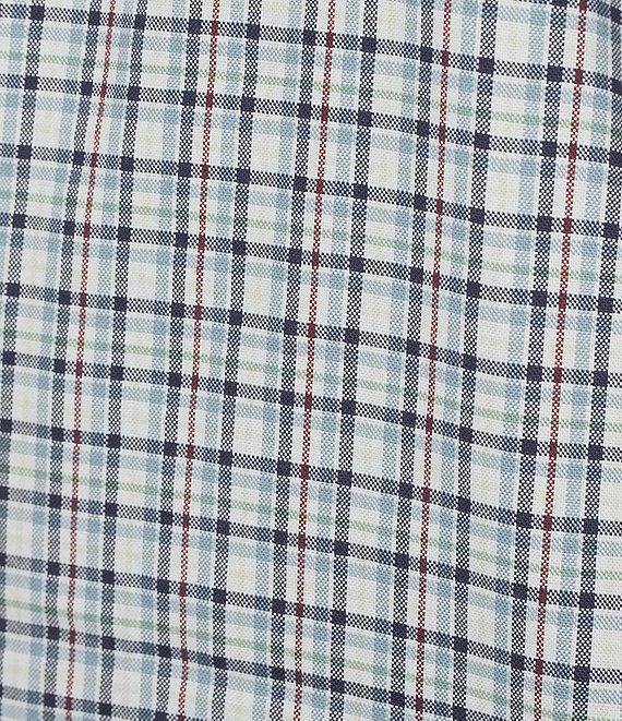 Cremieux Blue Label Washed Oxford Tight Plaid Long Sleeve Woven Shirt Product Image