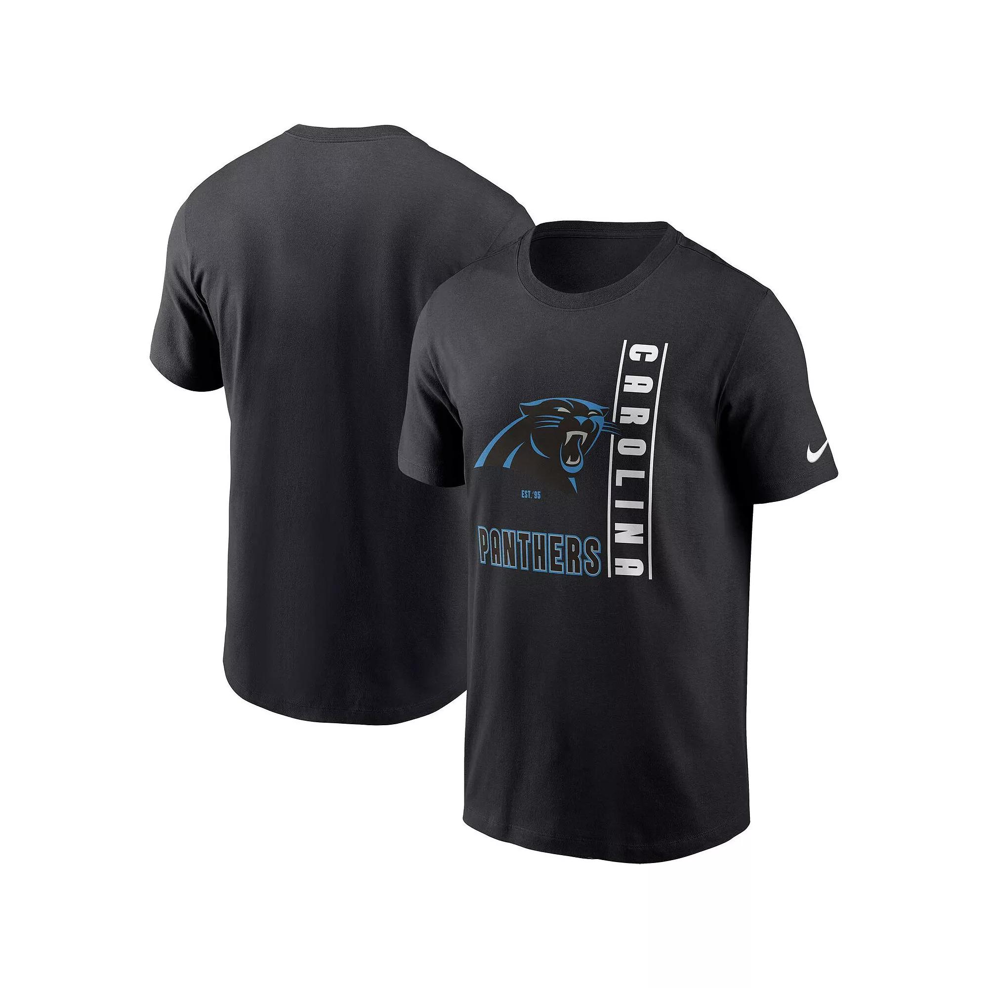 Men's Nike Black Carolina Panthers Lockup Essential T-Shirt,  Product Image