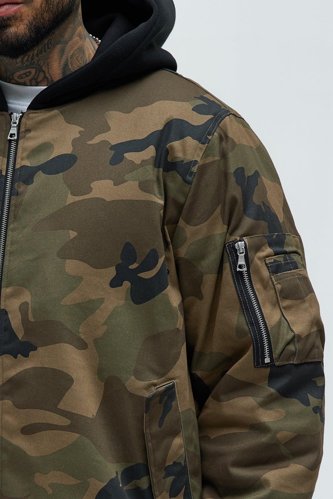 Mikael Hooded Bomber - Camouflage Product Image