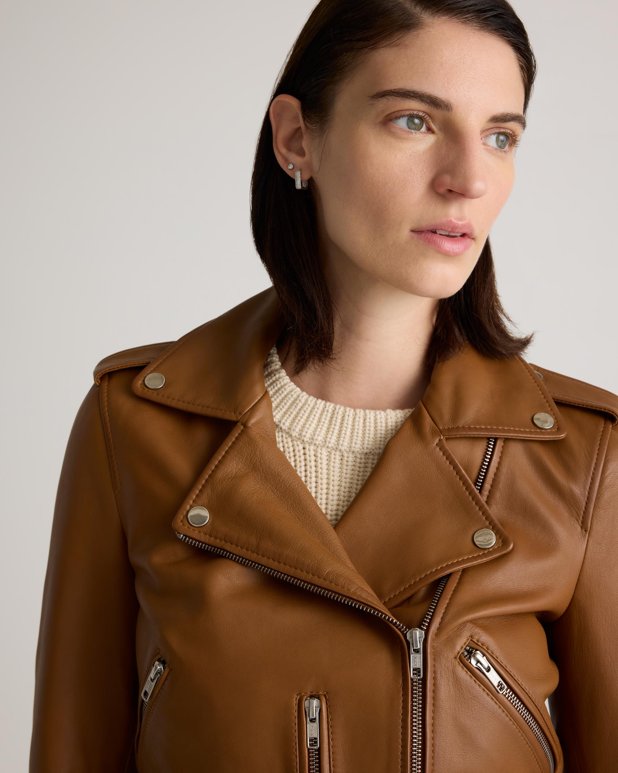 Quince | Women's Motorcycle Jacket Leather Product Image