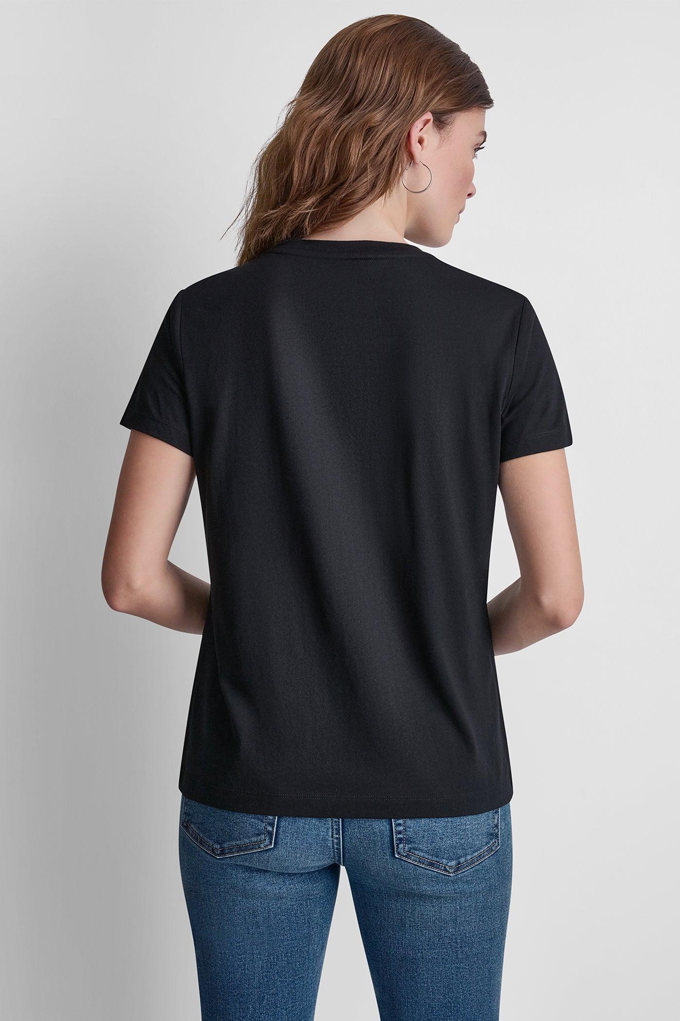 DKNY JEANS STACKED RHINESTONE DOME TEE Product Image