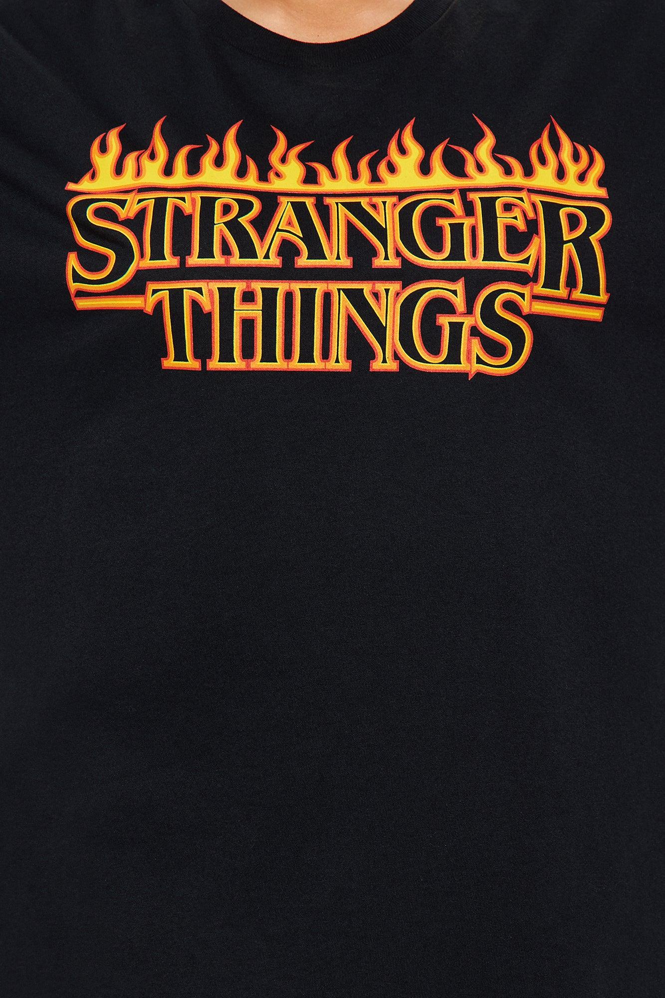 Stranger Things Oversized Tee - Black Product Image
