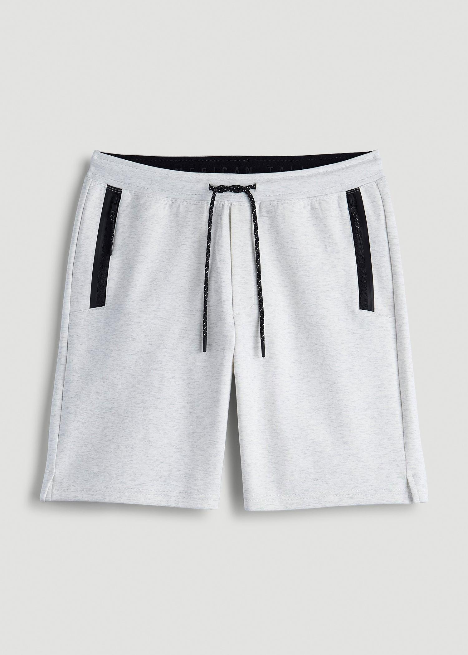 Tech Motion Fleece Shorts for Tall Men in Heather Frost Male Product Image