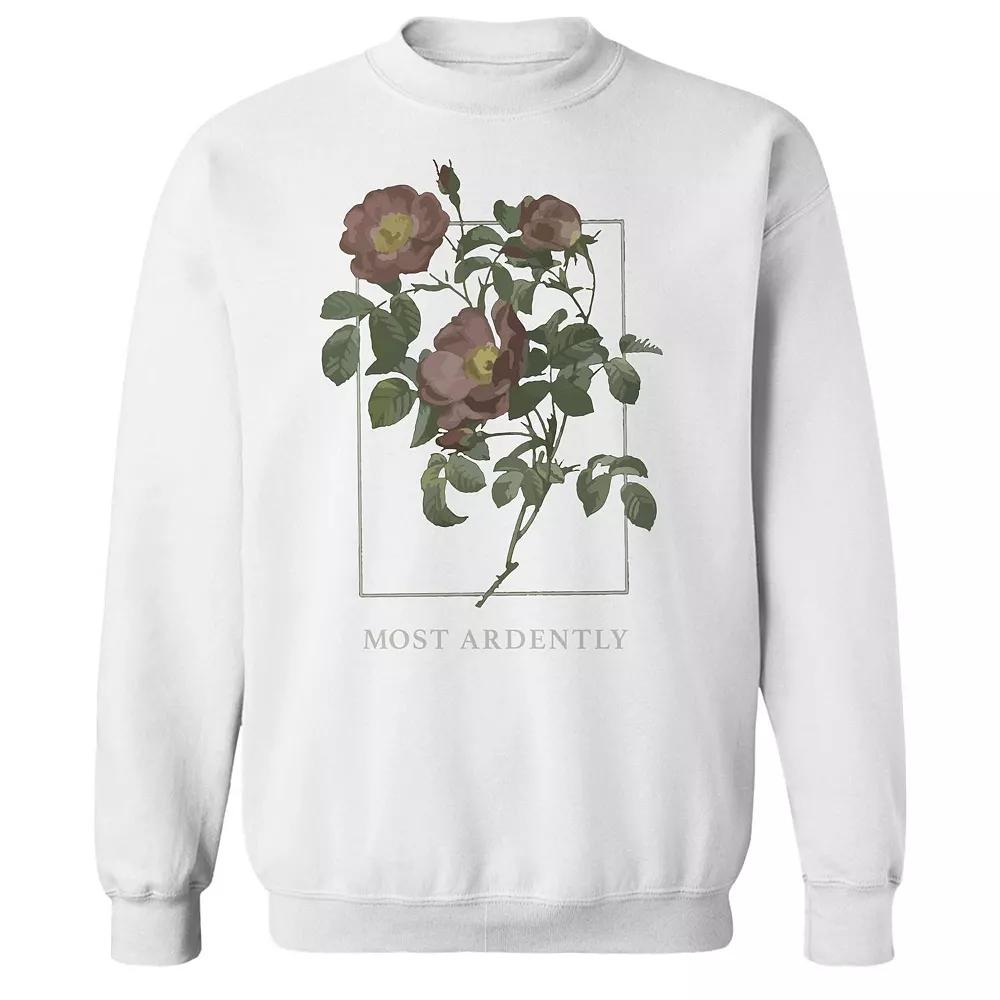 Junior's Most Ardently Graphic Fleece Sweatshirt, Women's,  Product Image