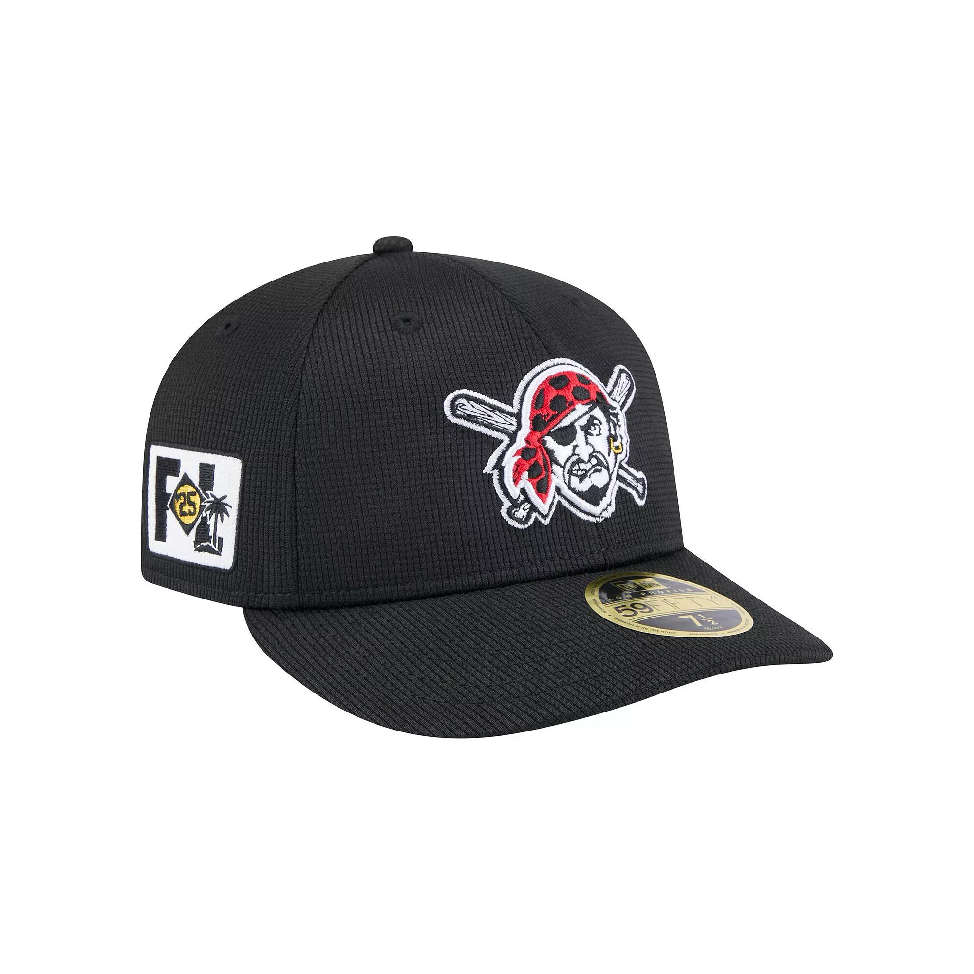 Men's New Era  Black Pittsburgh Pirates 2025 Spring Training Low Profile 59FIFTY Fitted Hat, Size: 7 1/4 Product Image