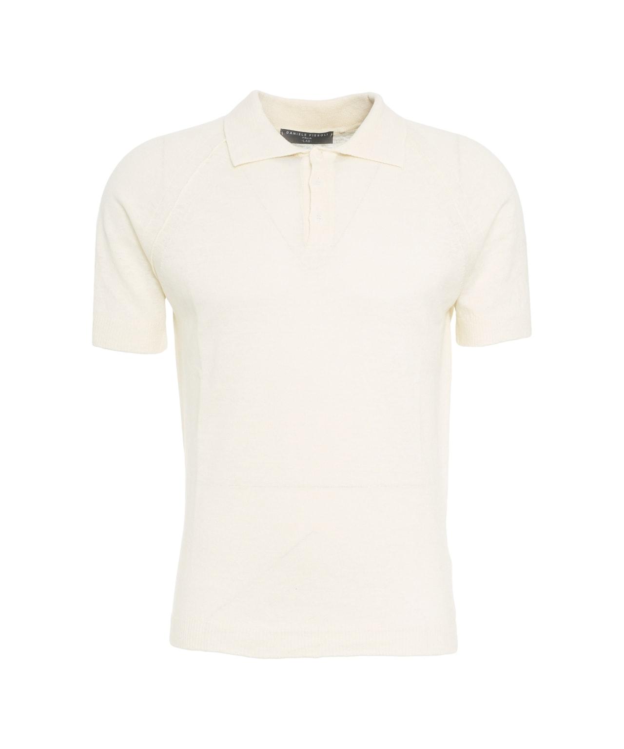 Linen blend polo shirt Product Image