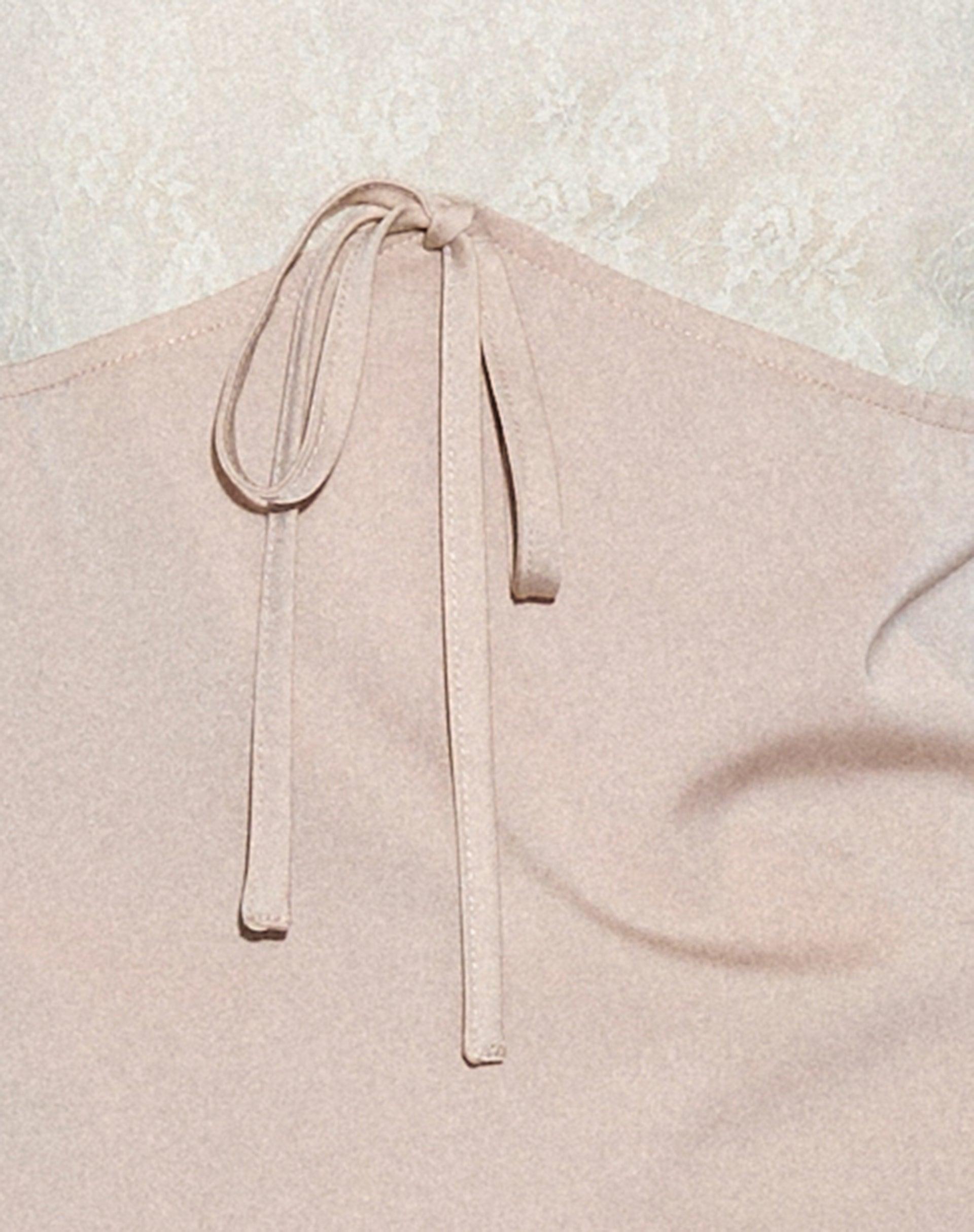 Nauli Satin Mini Dress in Buttercream Female Product Image