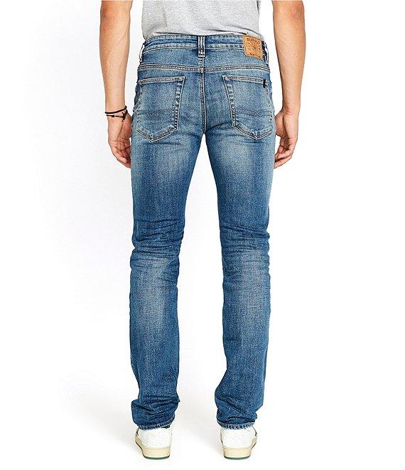 Buffalo David Bitton Six Straight Fit Medium Wash Jeans Product Image