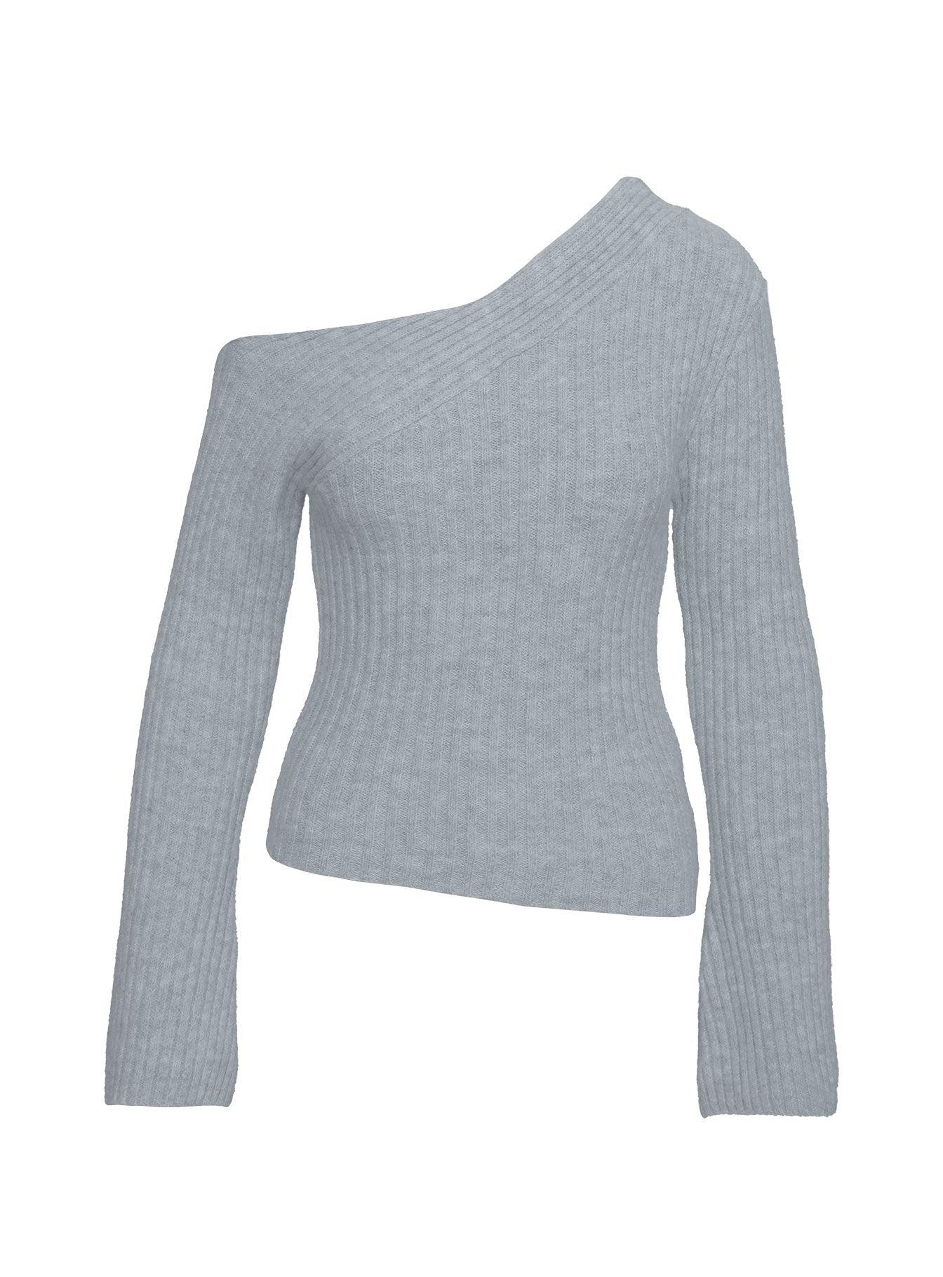 Phillips Cold Shoulder Sweater Grey Product Image