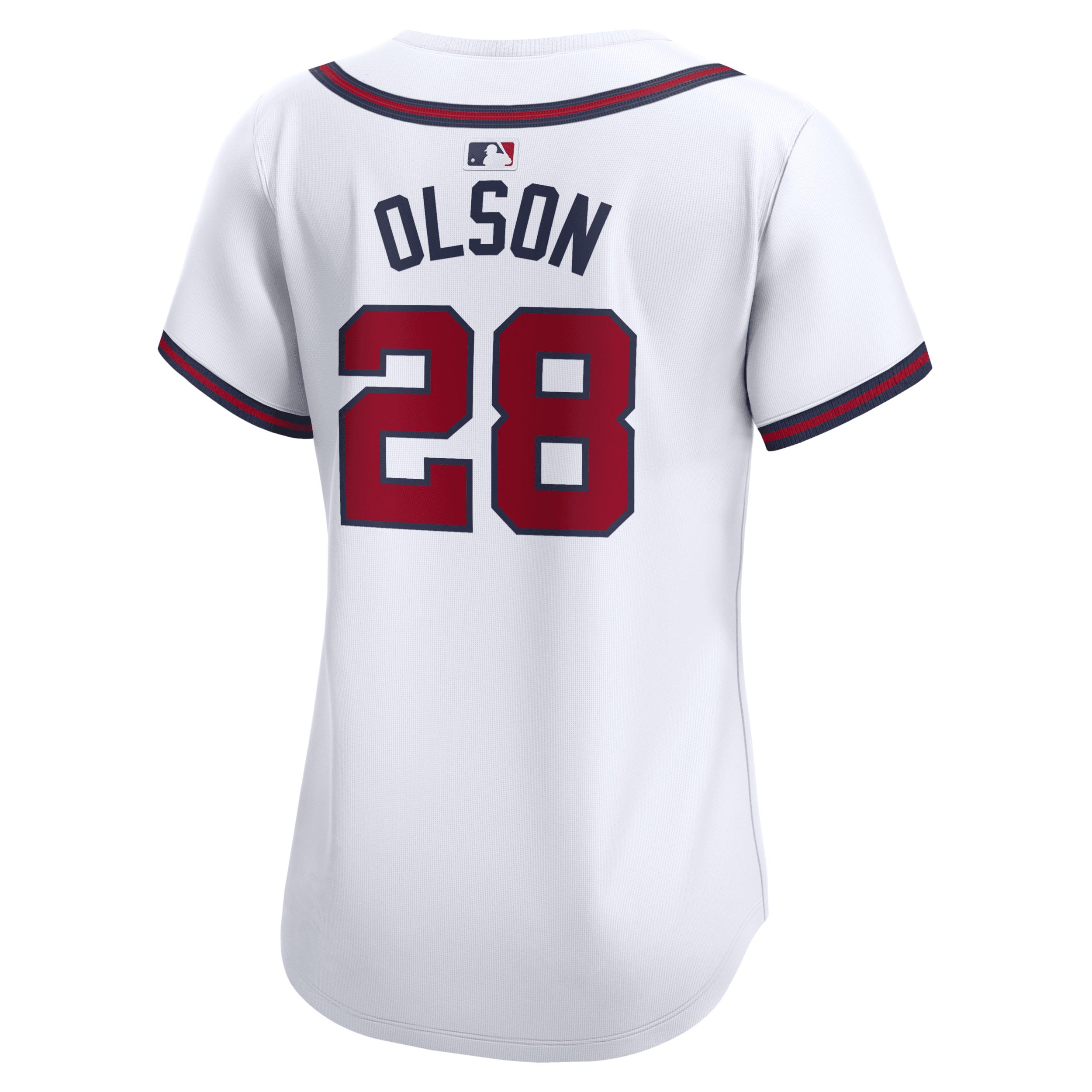 Women's Nike Ozzie Albies White Atlanta Braves Home Limited Player Jersey,  Product Image