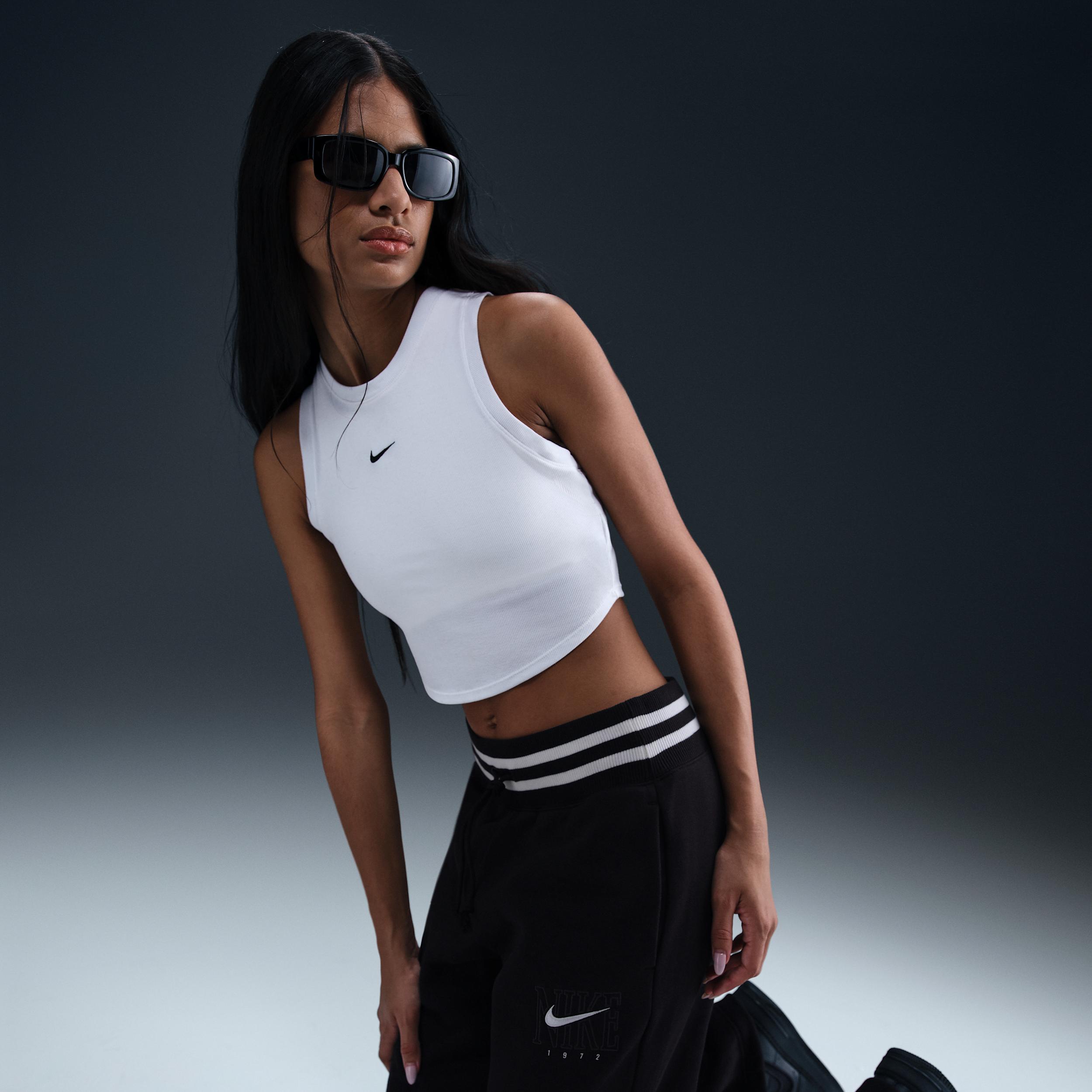 Womens Nike Sportswear Phoenix Fleece High-Waist Wide-Leg Graphic Jogger Pants Product Image