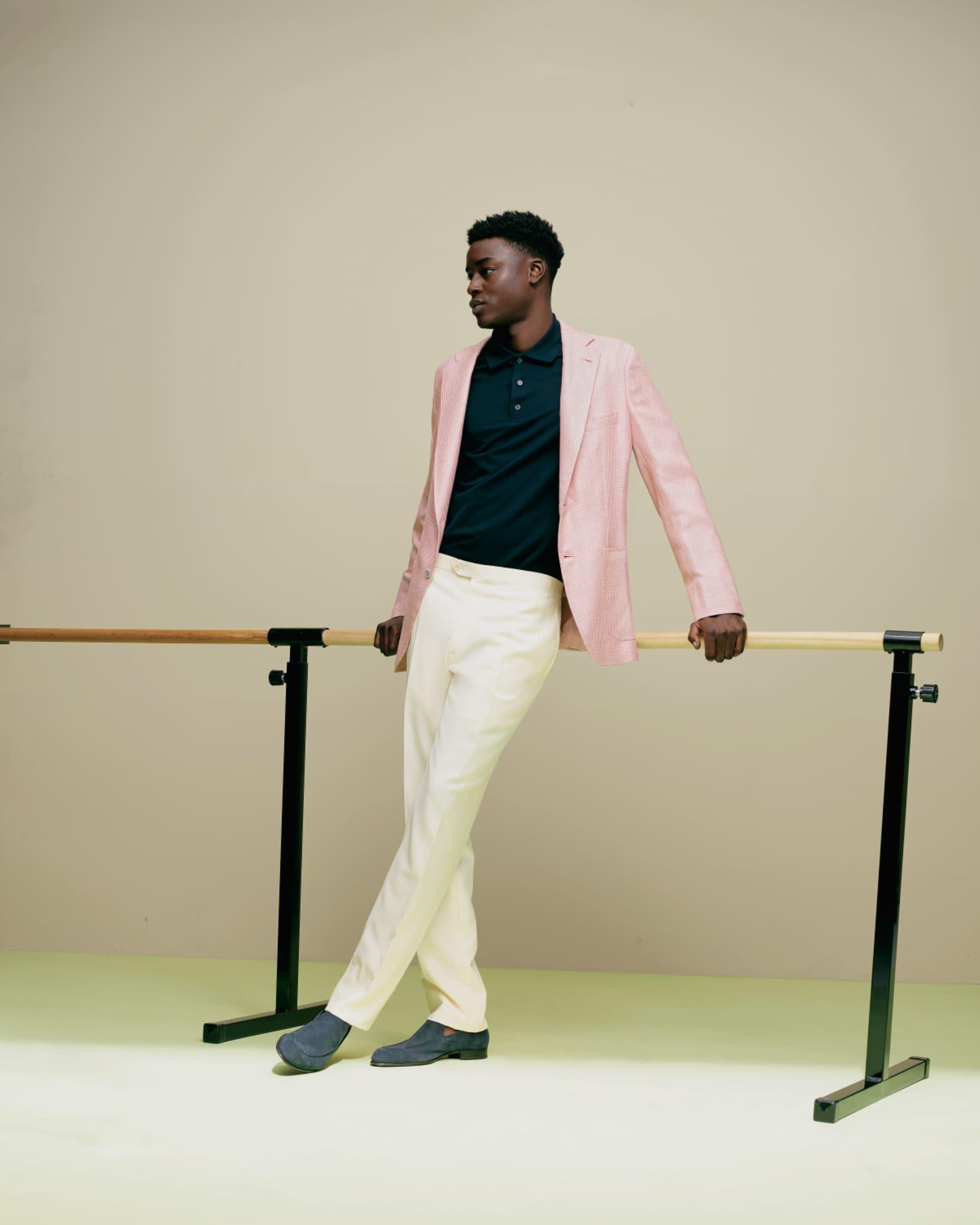 Men's Silk-Wool Houndstooth Sport Coat Product Image