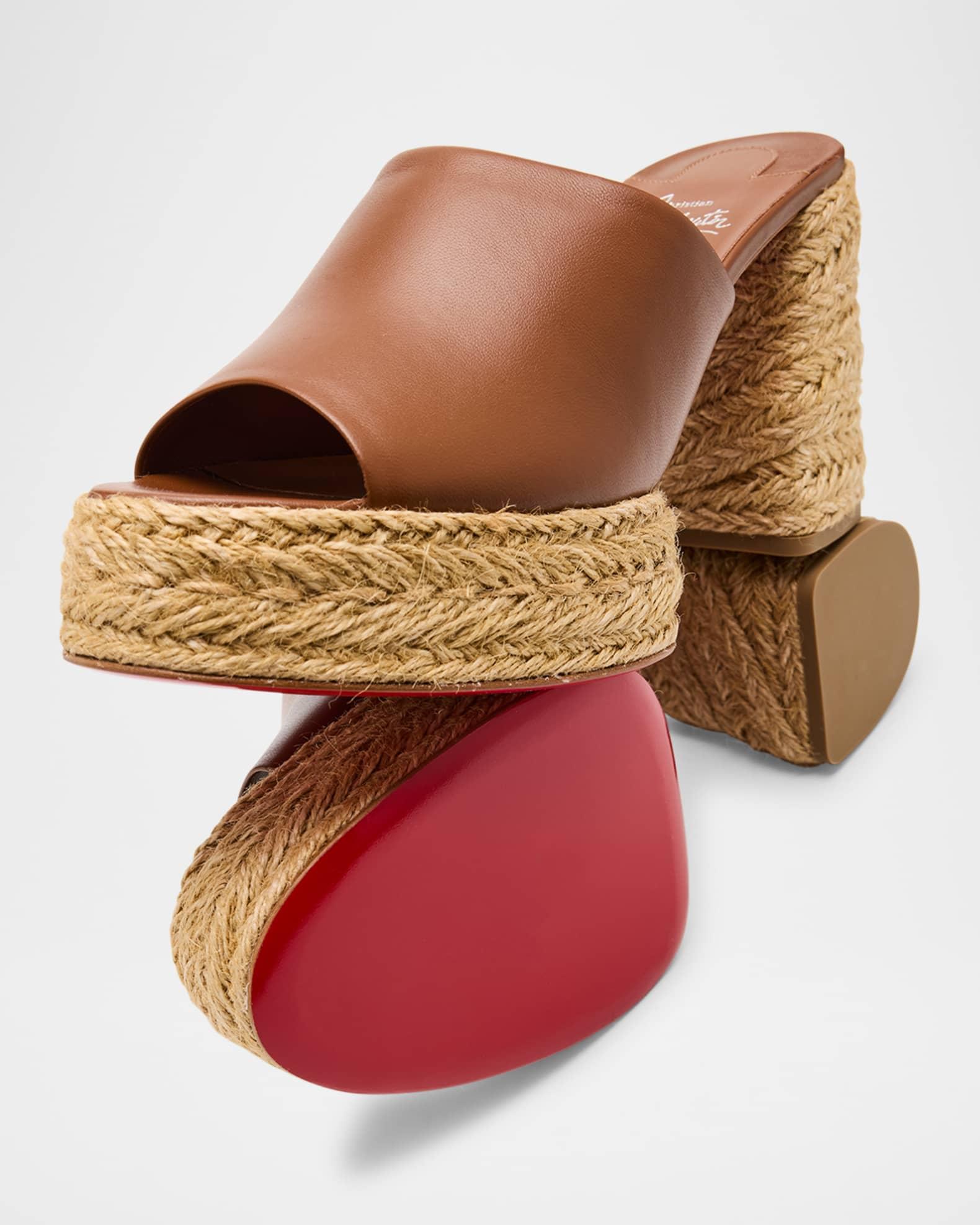 Calakala Leather Red Sole Espadrille Mules Product Image