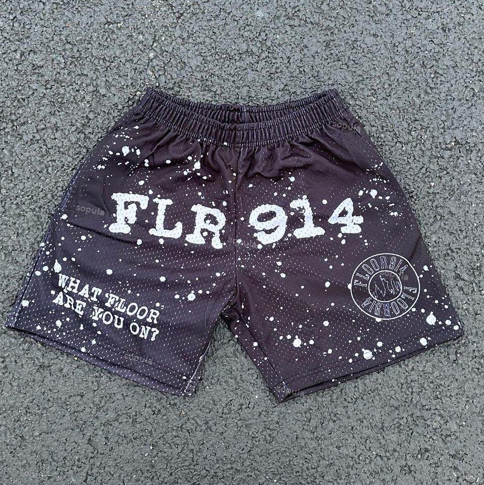 Sopula Vintage Street Flr914 Print Mesh Shorts Product Image
