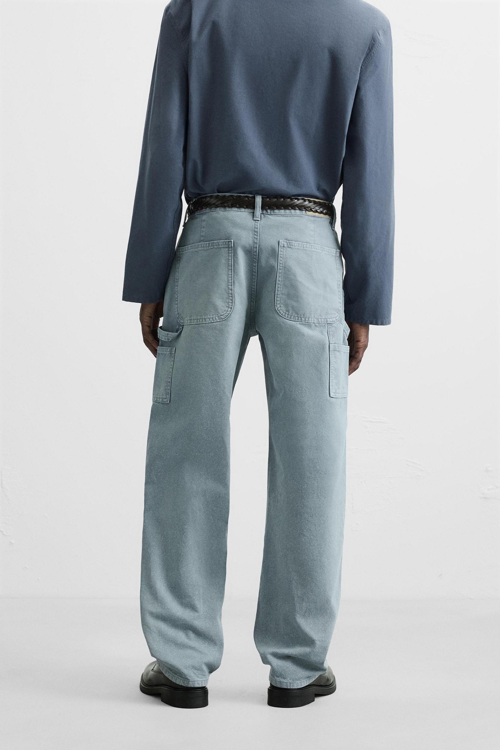 WASHED CARPENTER POCKET PANTS Product Image