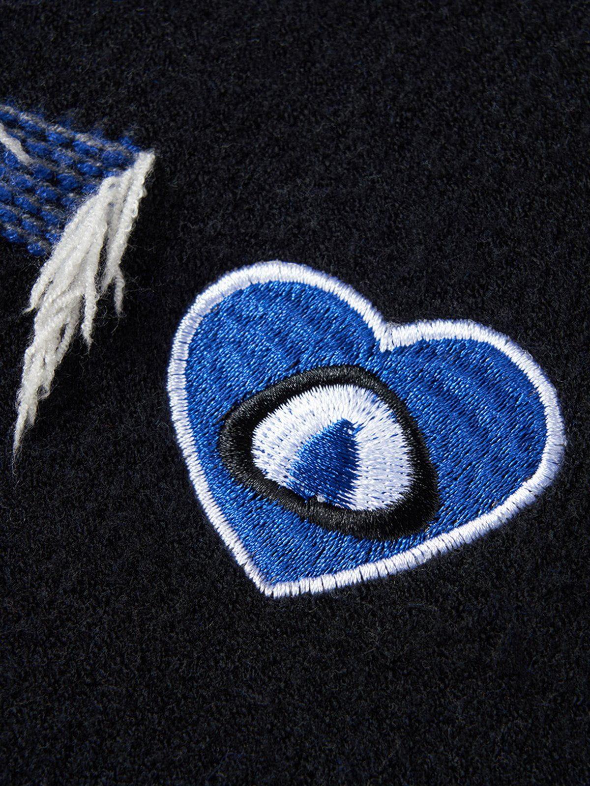 Aelfric Eden Tassel Patchwork V-Neck Cardigan Product Image