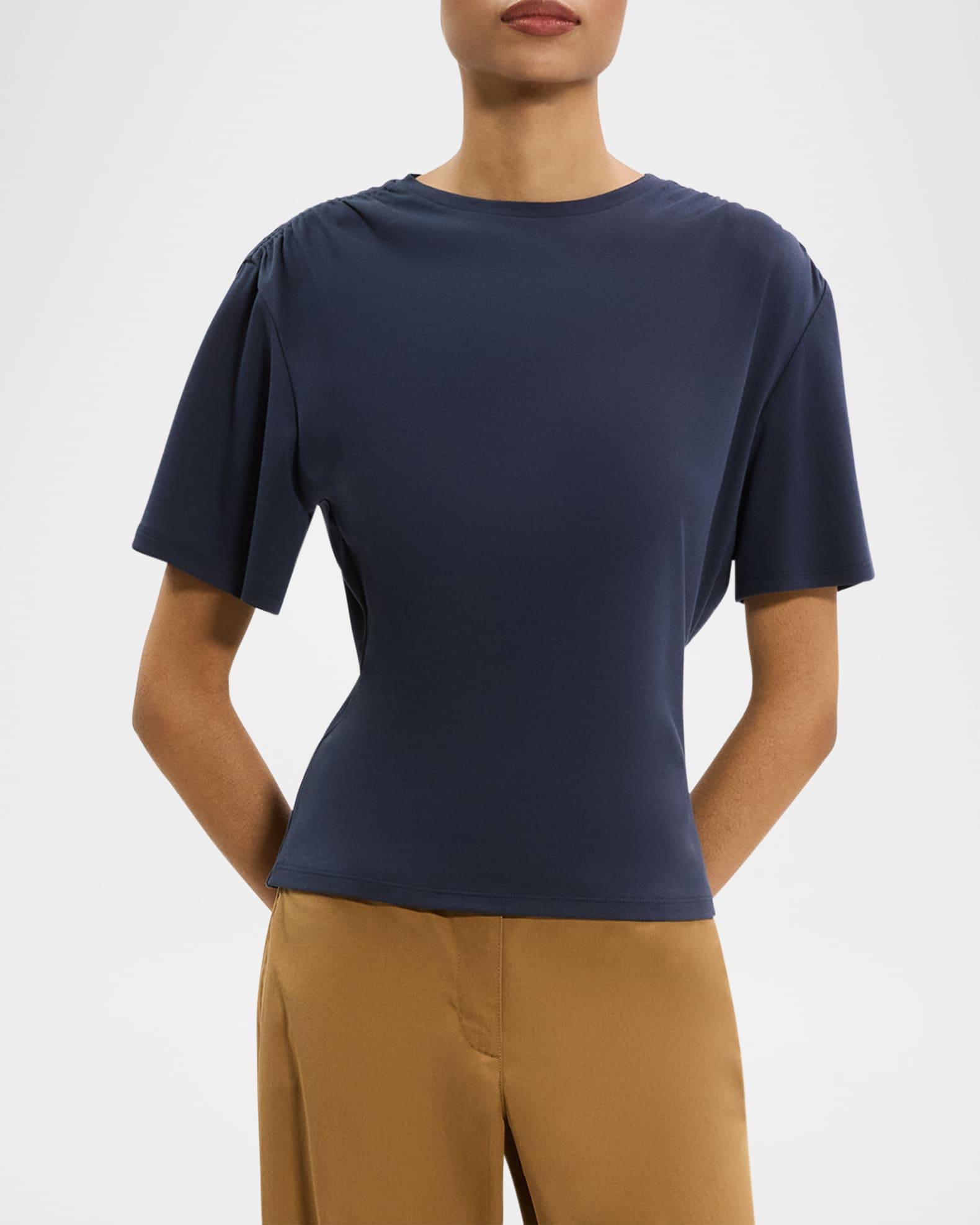 Gathered Shoulder Top Product Image