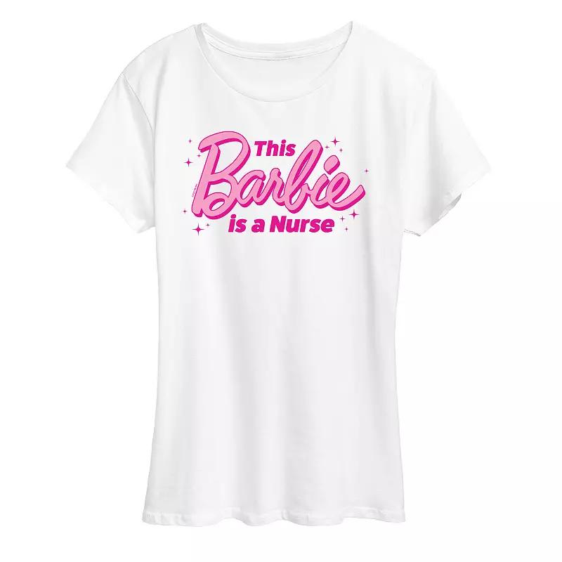 Women's Barbie® This Barbie Is A Nurse Graphic Tee, Girl's,  Product Image