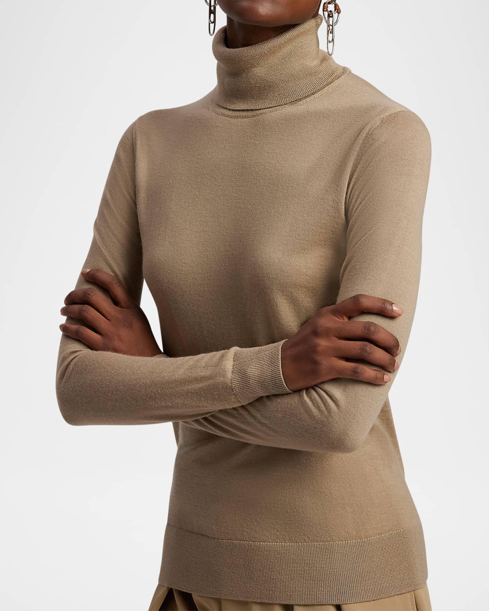 Cashmere Jersey Turtleneck Sweater Product Image