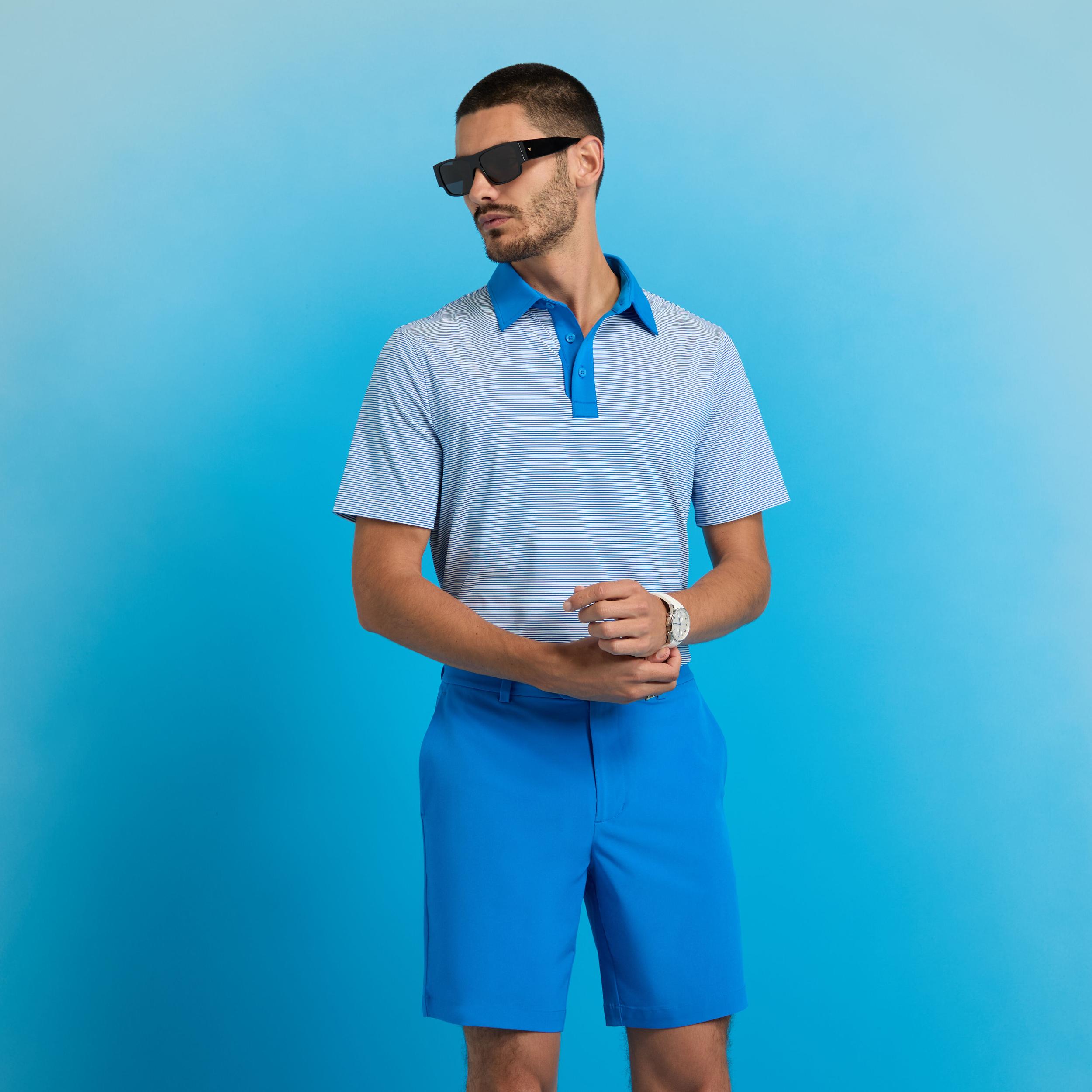 FEEDER STRIPE FINE TECH JERSEY POLO Product Image