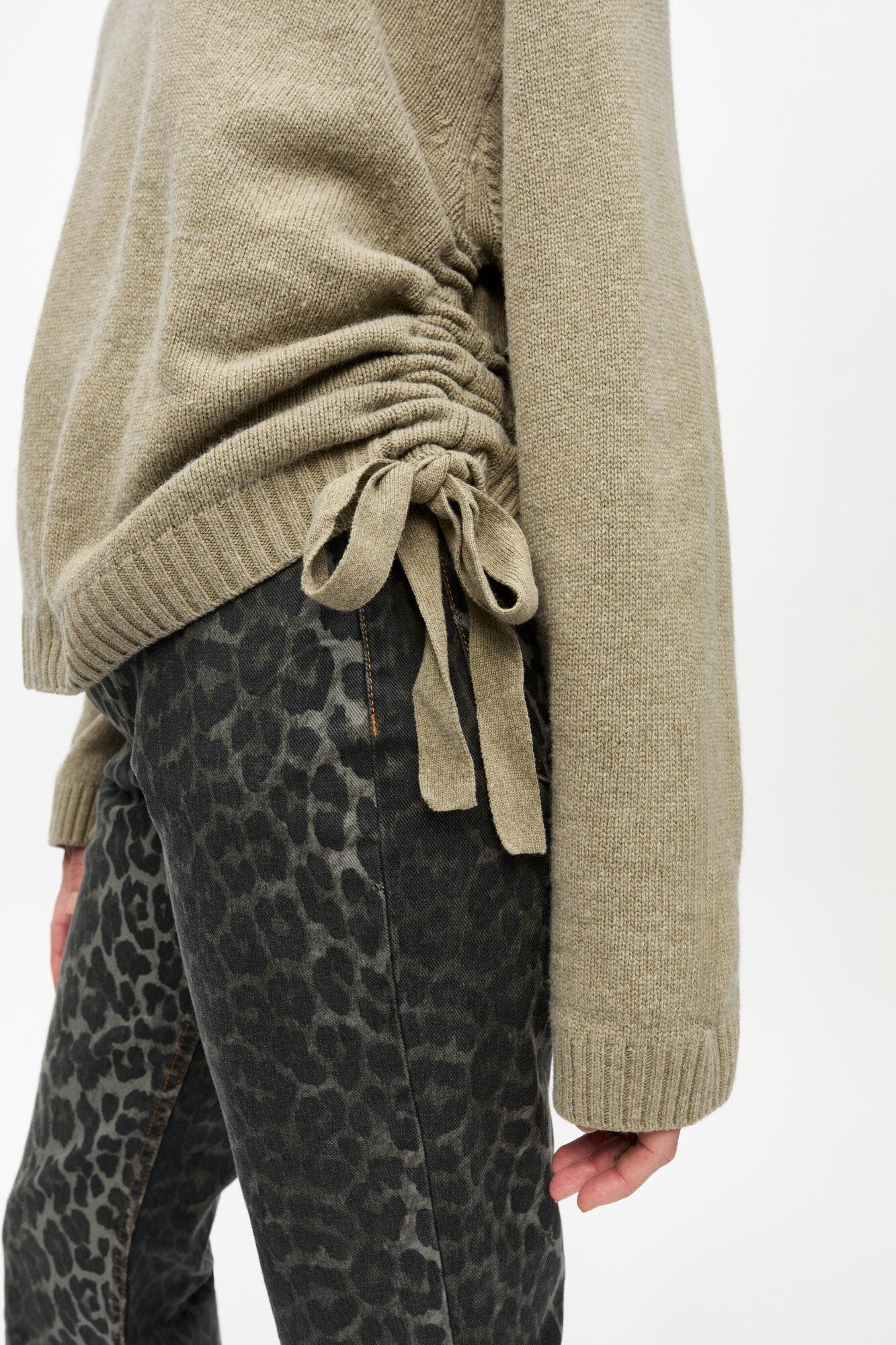 Brown Future Wool Mix Oversized Sweater Product Image